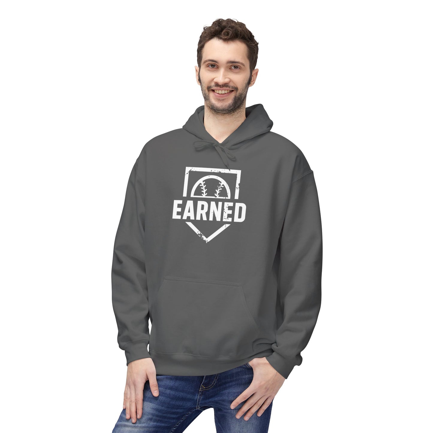 EARNED Logo Hoodie (White Font)