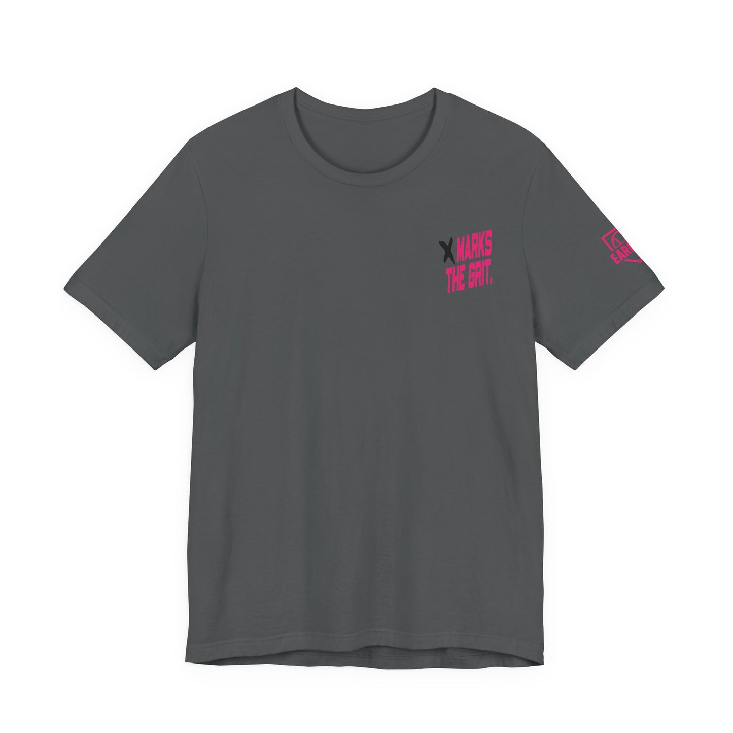 X MARKS THE GRIT Tee (Black X, Pink font)