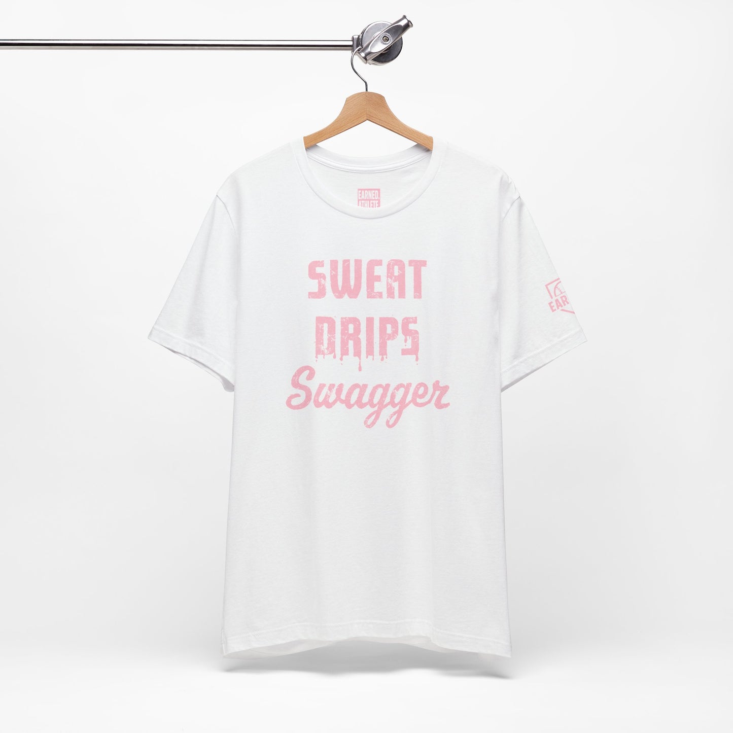 SWEAT DRIPS SWAGGER Tee (Pink Font)