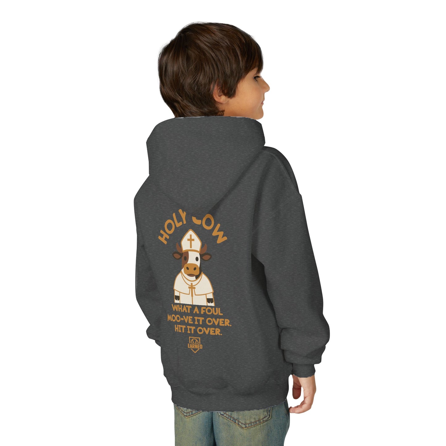 HOLY COW Youth Hoodie - DUGOUT CHANT Collection