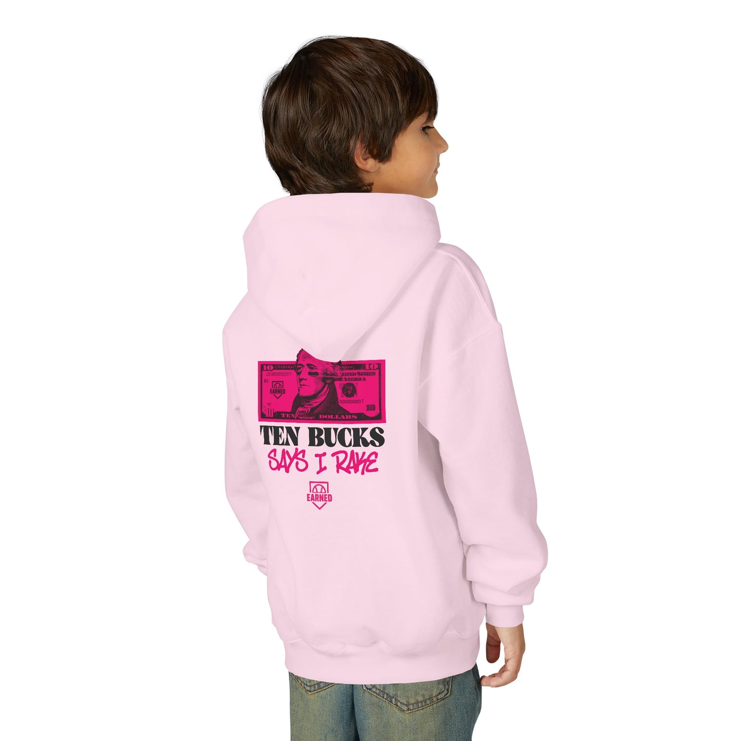 TEN BUCKS SAYS I RAKE Youth Hoodie - AMERICA 250 Collection