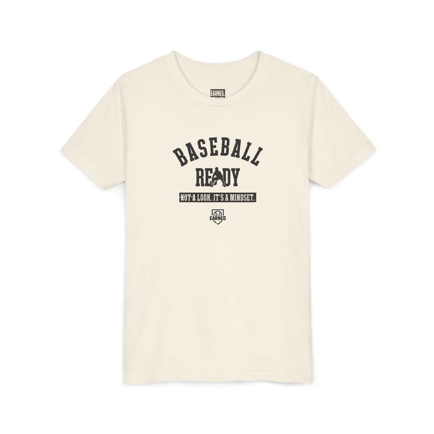BASEBALL READY Youth Tee (Black Font)