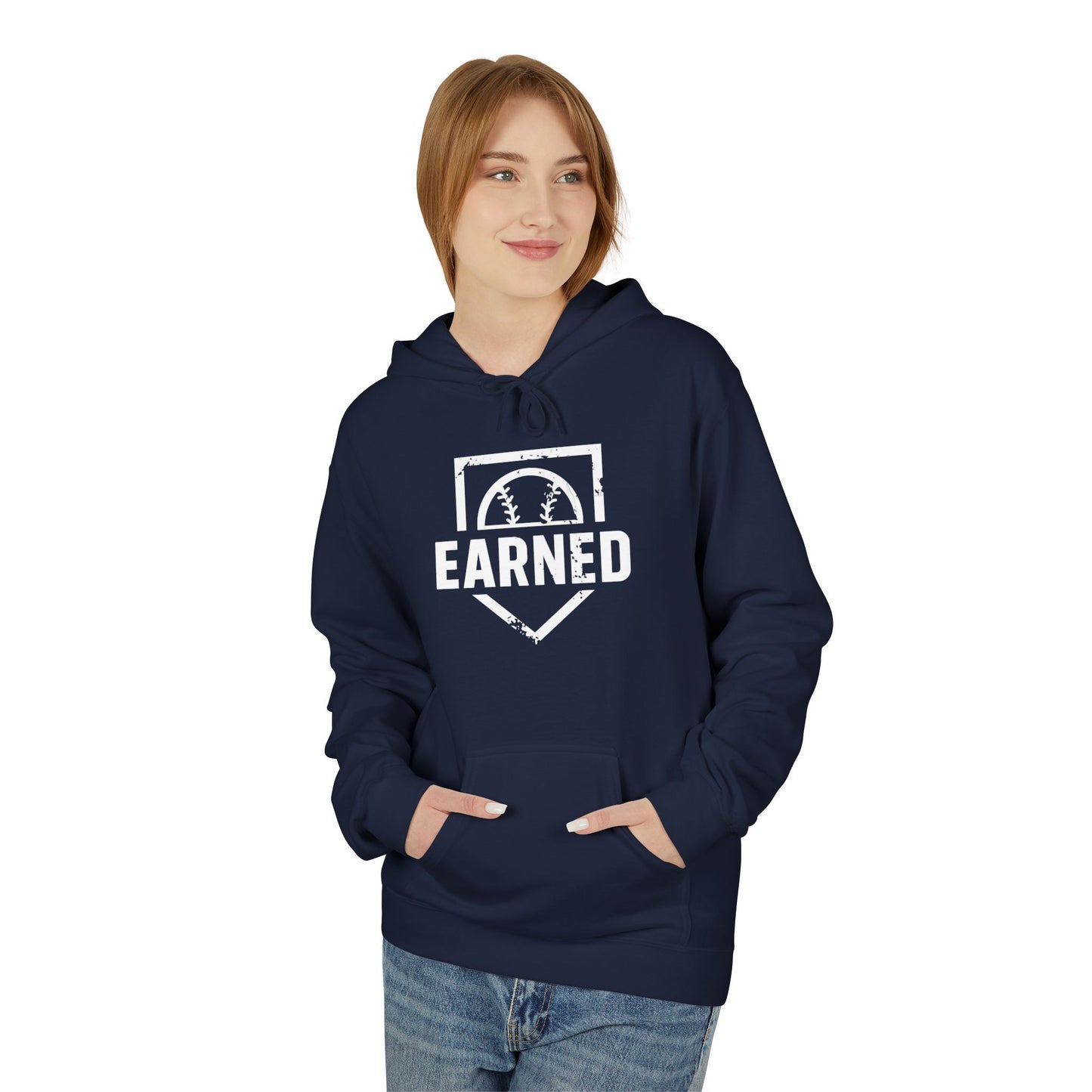 EARNED Logo Hoodie (White Font)
