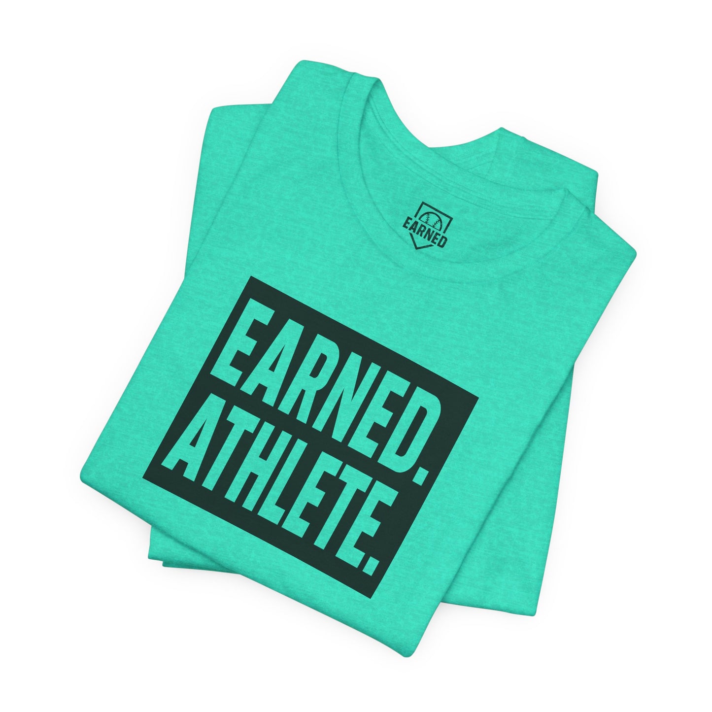 EARNED. ATHLETE. Logo Tee (Black Font)