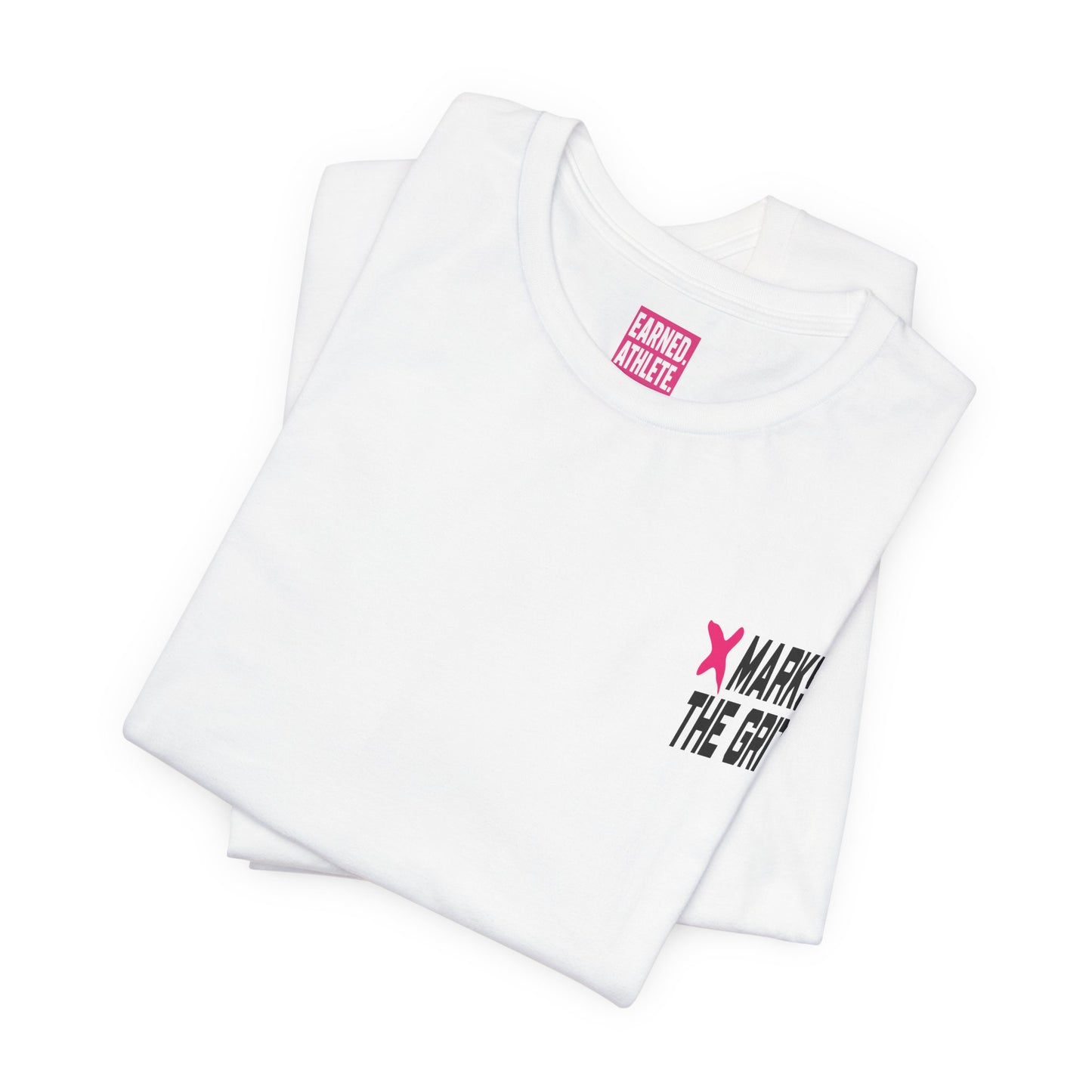 X MARKS THE GRIT Tee (Pink X, Black Font)