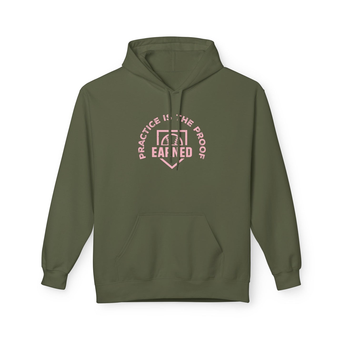 PRACTICE IS THE PROOF Hoodie (Pink Font)