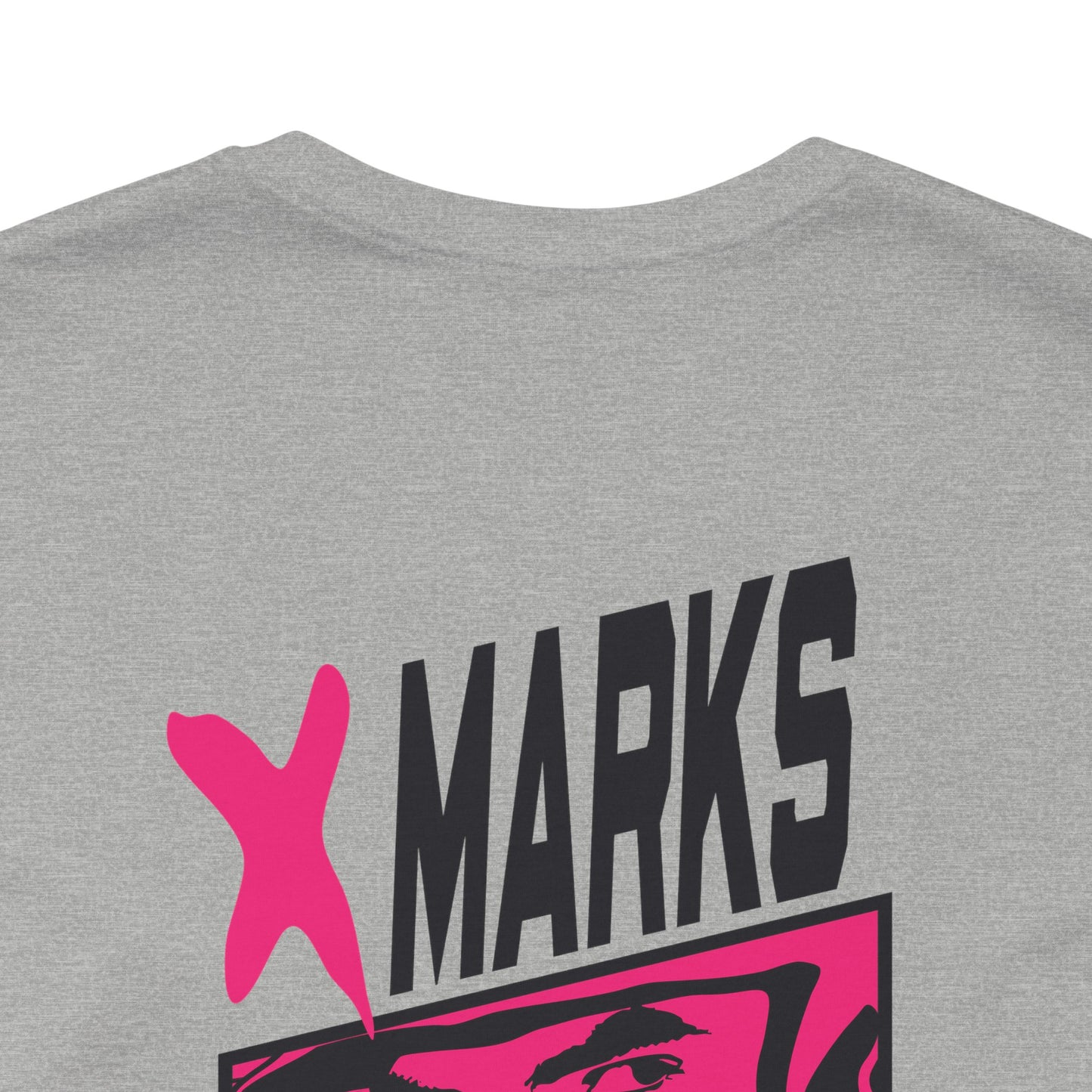 X MARKS THE GRIT Tee (Pink X, Black Font)