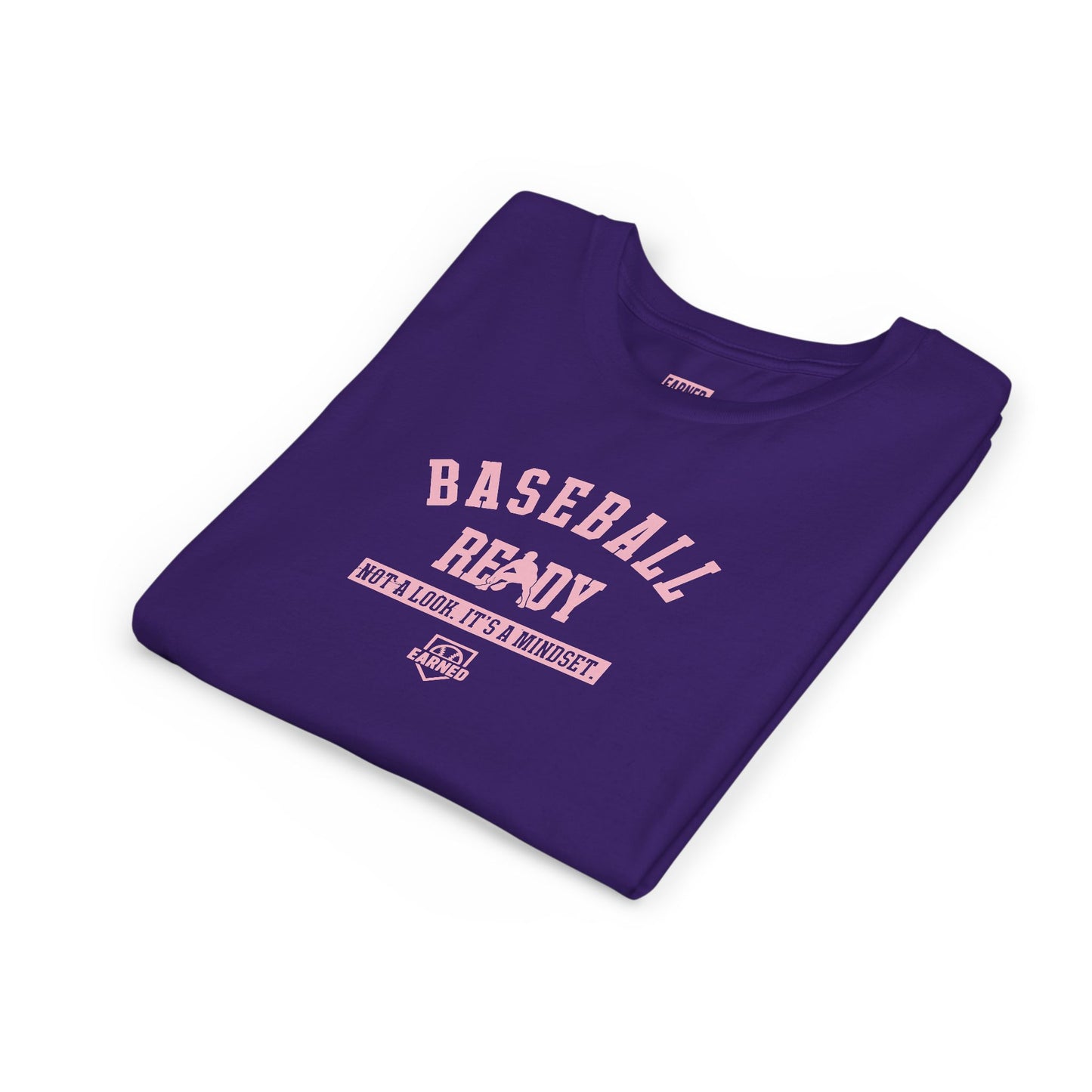 BASEBALL READY Youth Tee (Pink Font)
