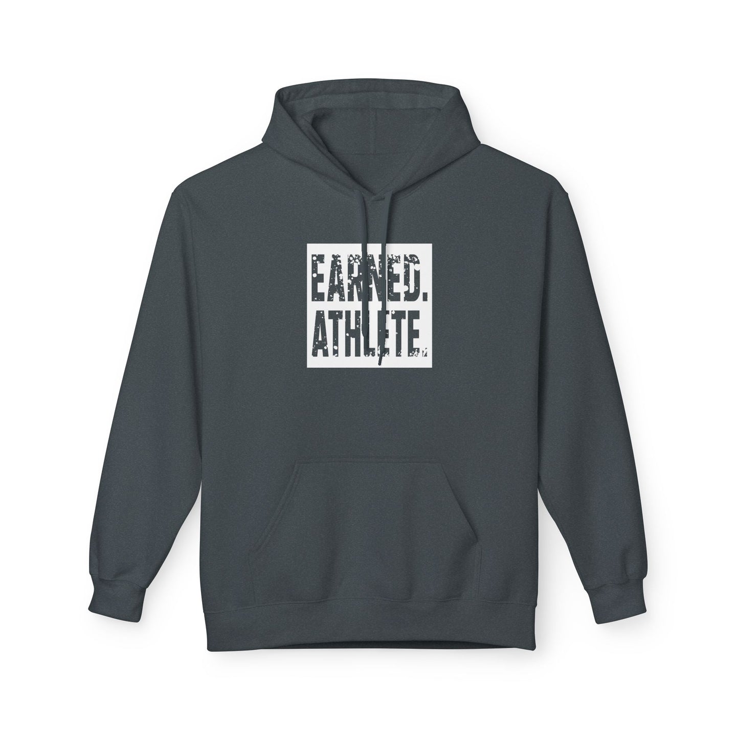 EARNED. ATHLETE. Hoodie (White Logo)