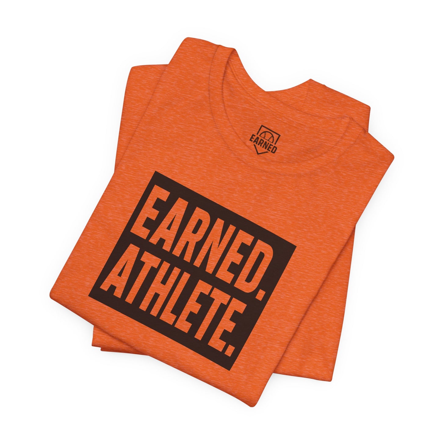 EARNED. ATHLETE. Logo Tee (Black Font)