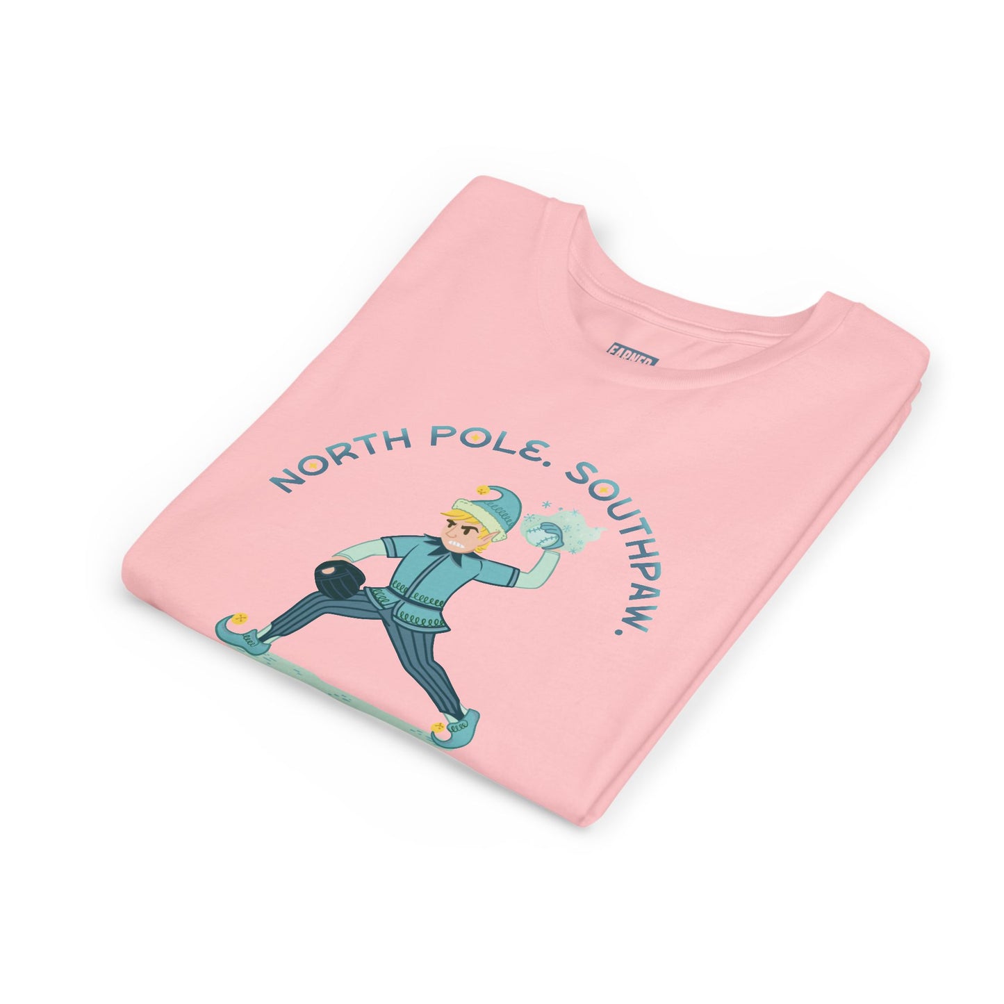 NORTH POLE. SOUTHPAW. Youth Tee — SLEIGH SQUAD Collection