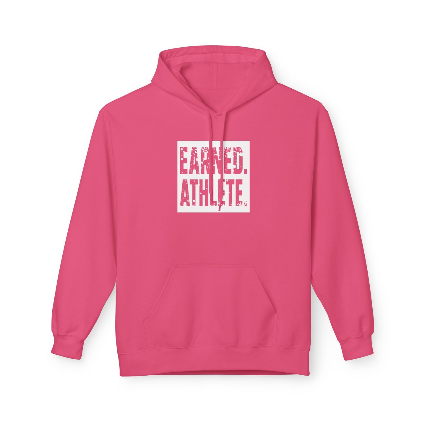 EARNED. ATHLETE. Hoodie (White Logo)