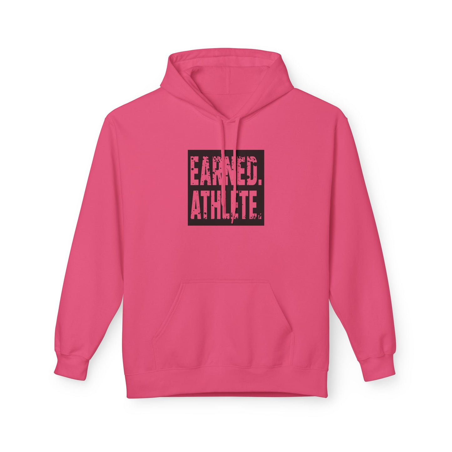 EARNED. ATHLETE. Hoodie (Black Logo)