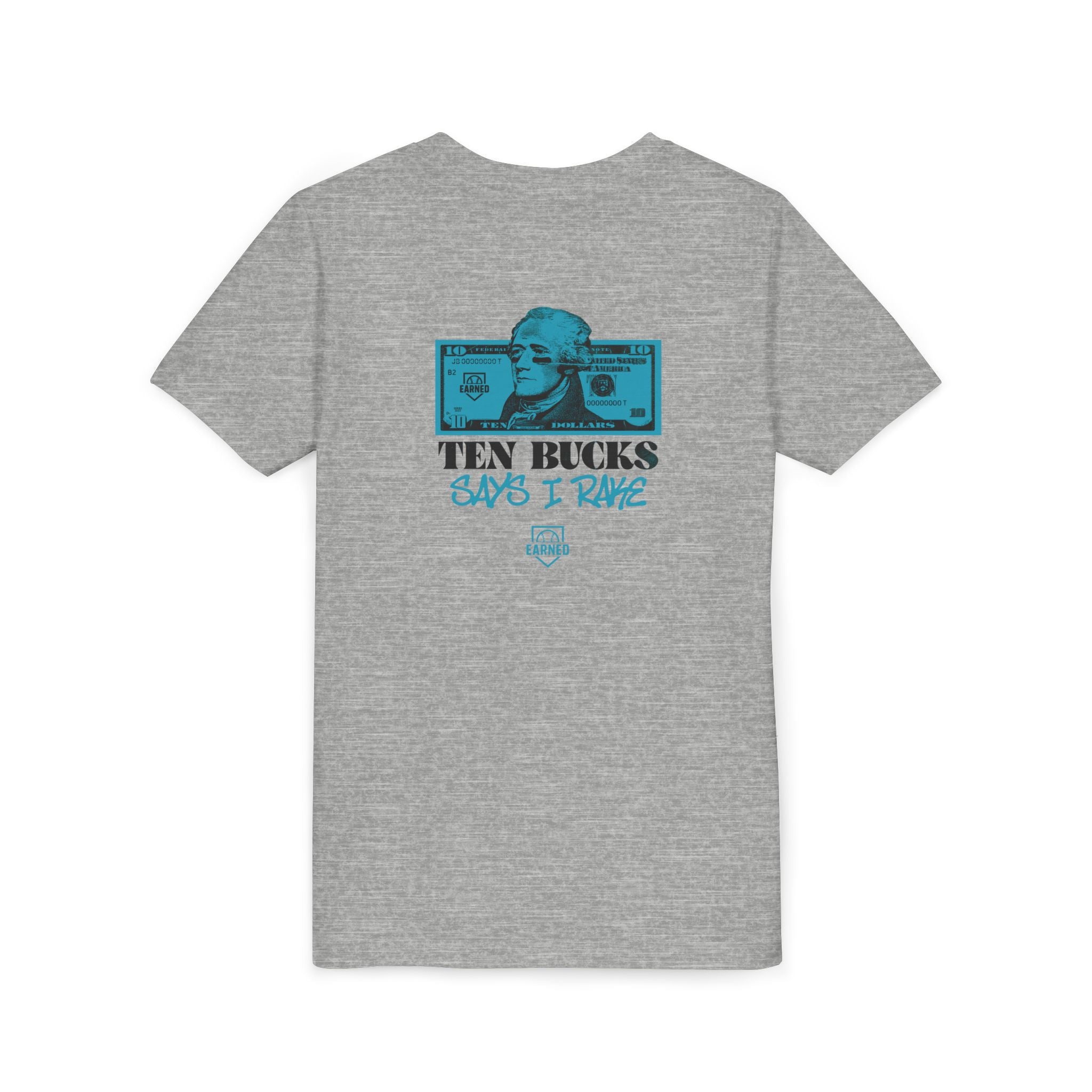 TEN BUCKS SAYS I RAKE Youth Tee (Blue Logo)