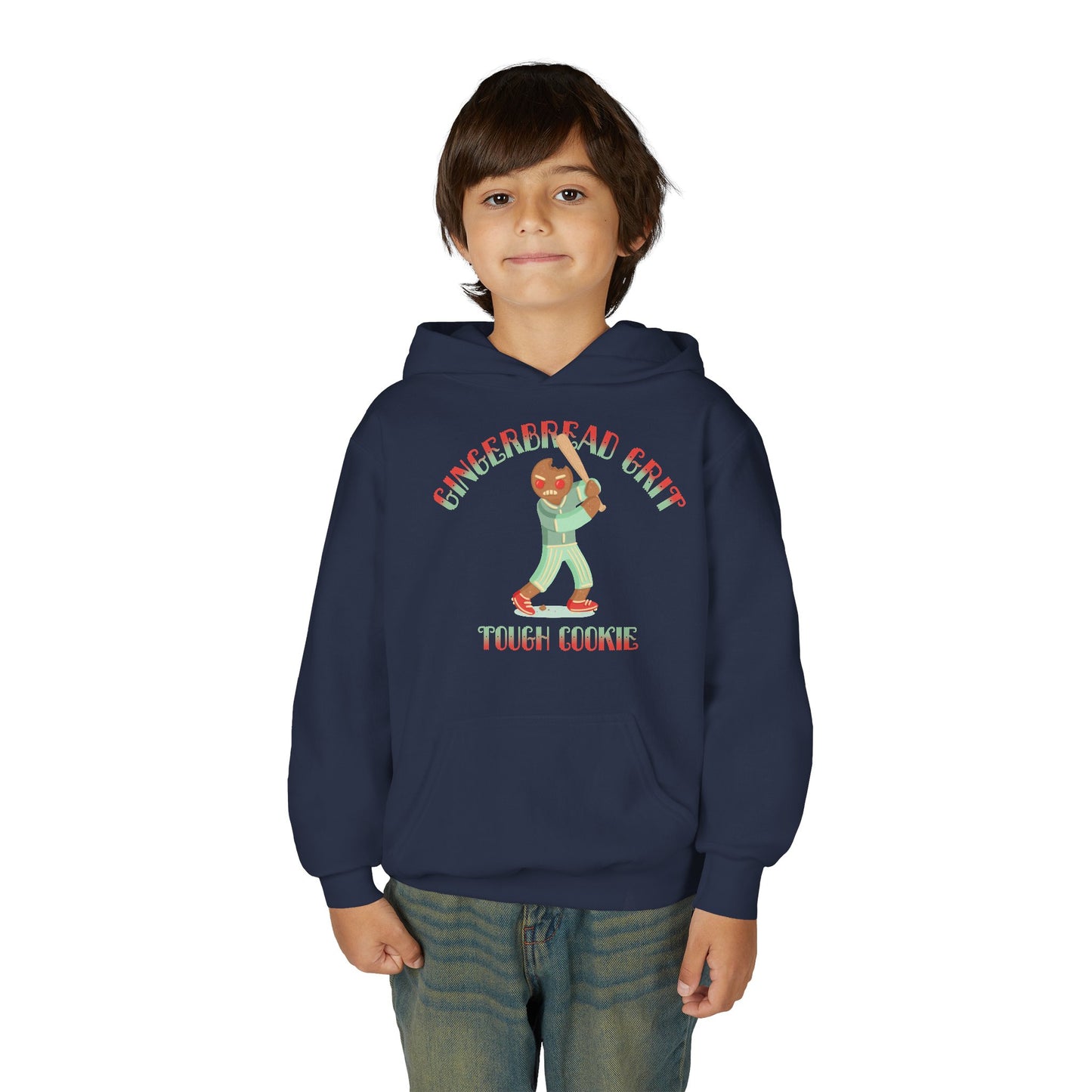 GINGERBREAD GRIT Youth Hoodie — SLEIGH SQUAD Collection