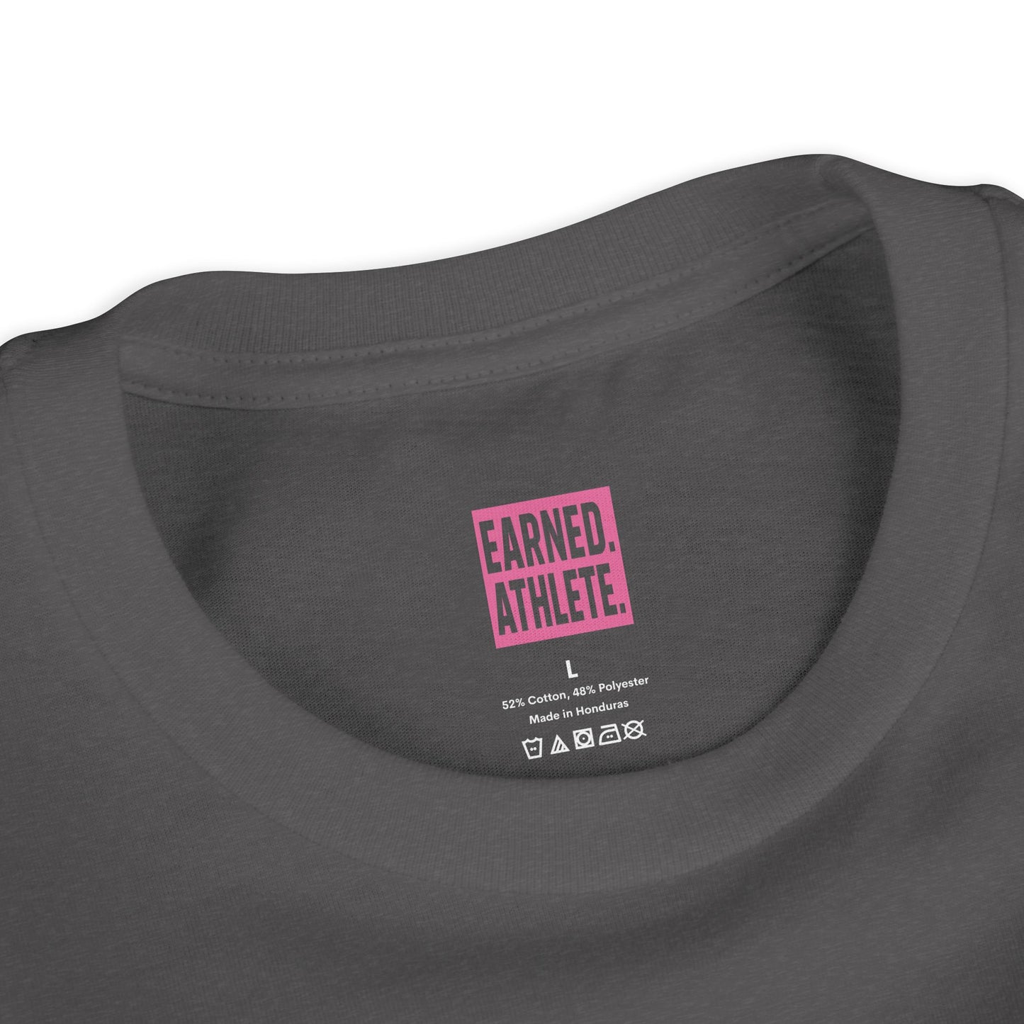 EARNED Logo Youth Tee (Hot Pink)