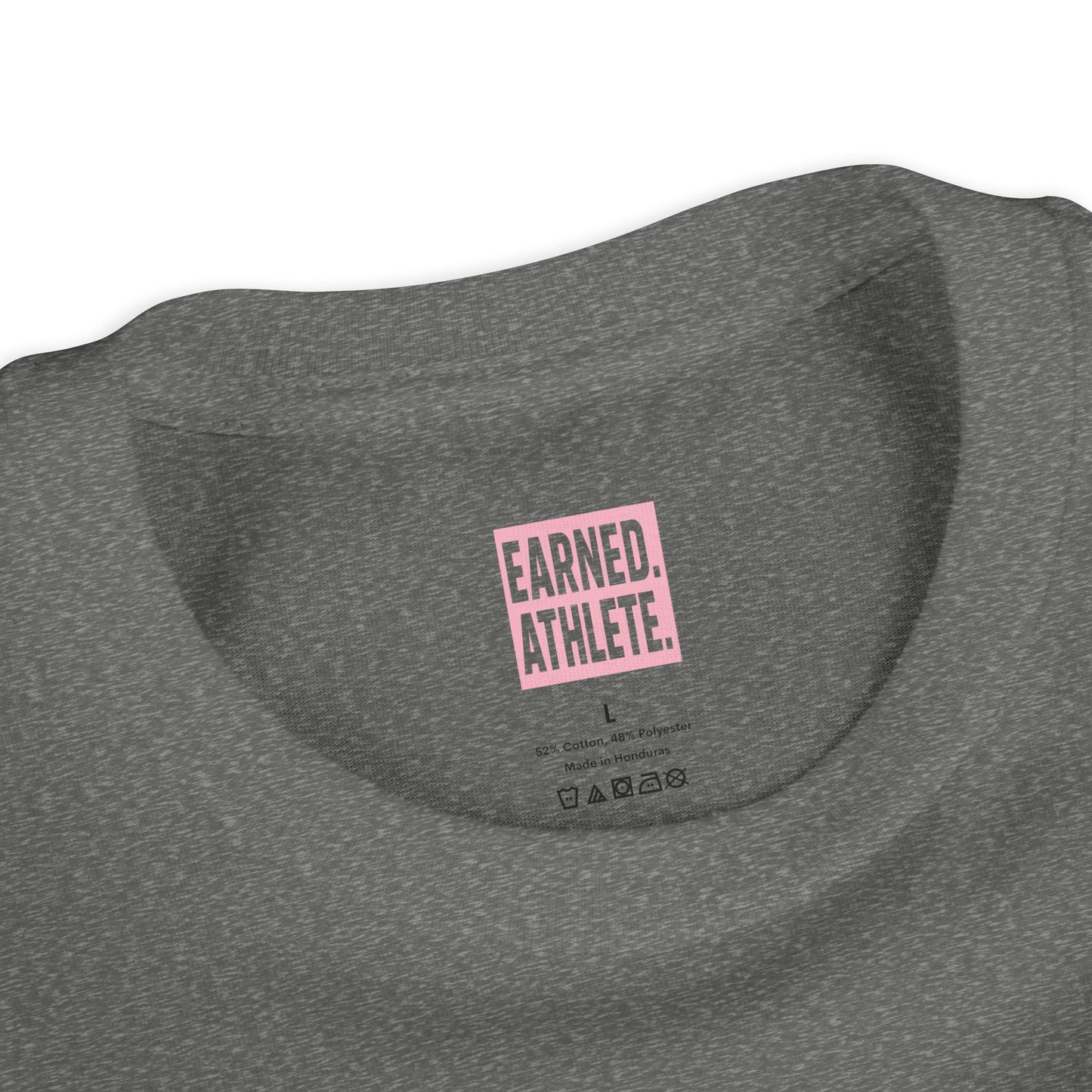 CAGE WORK MAKES GAME WORK Youth Tee (Pink Font)