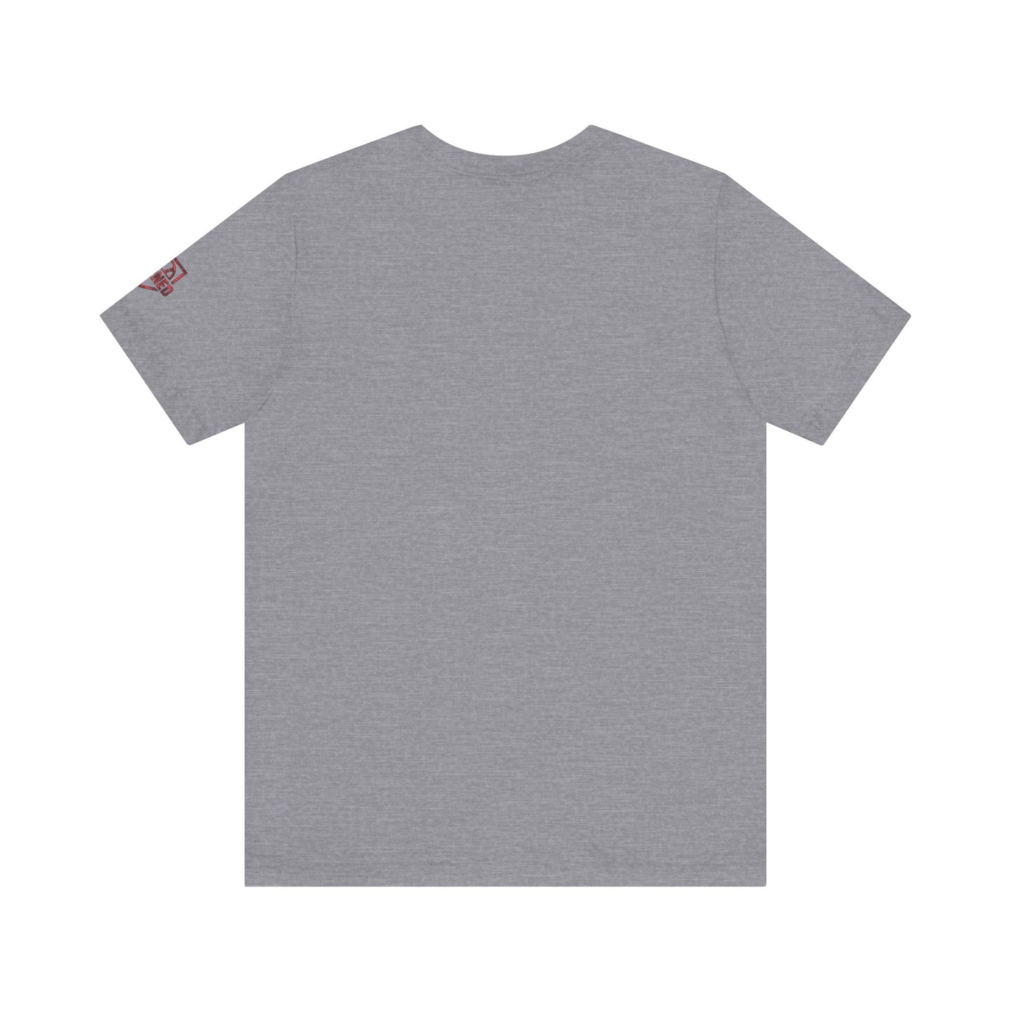 SHOWING UP ADDS UP Tee (Red Camo Font)