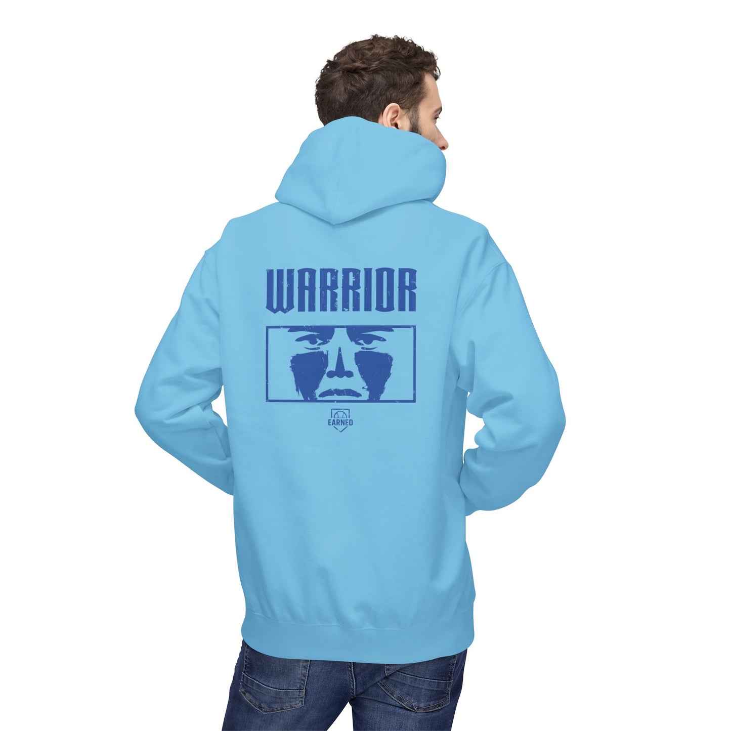 EYE BLACK NATION / WARRIOR Hoodie (Blue Font)