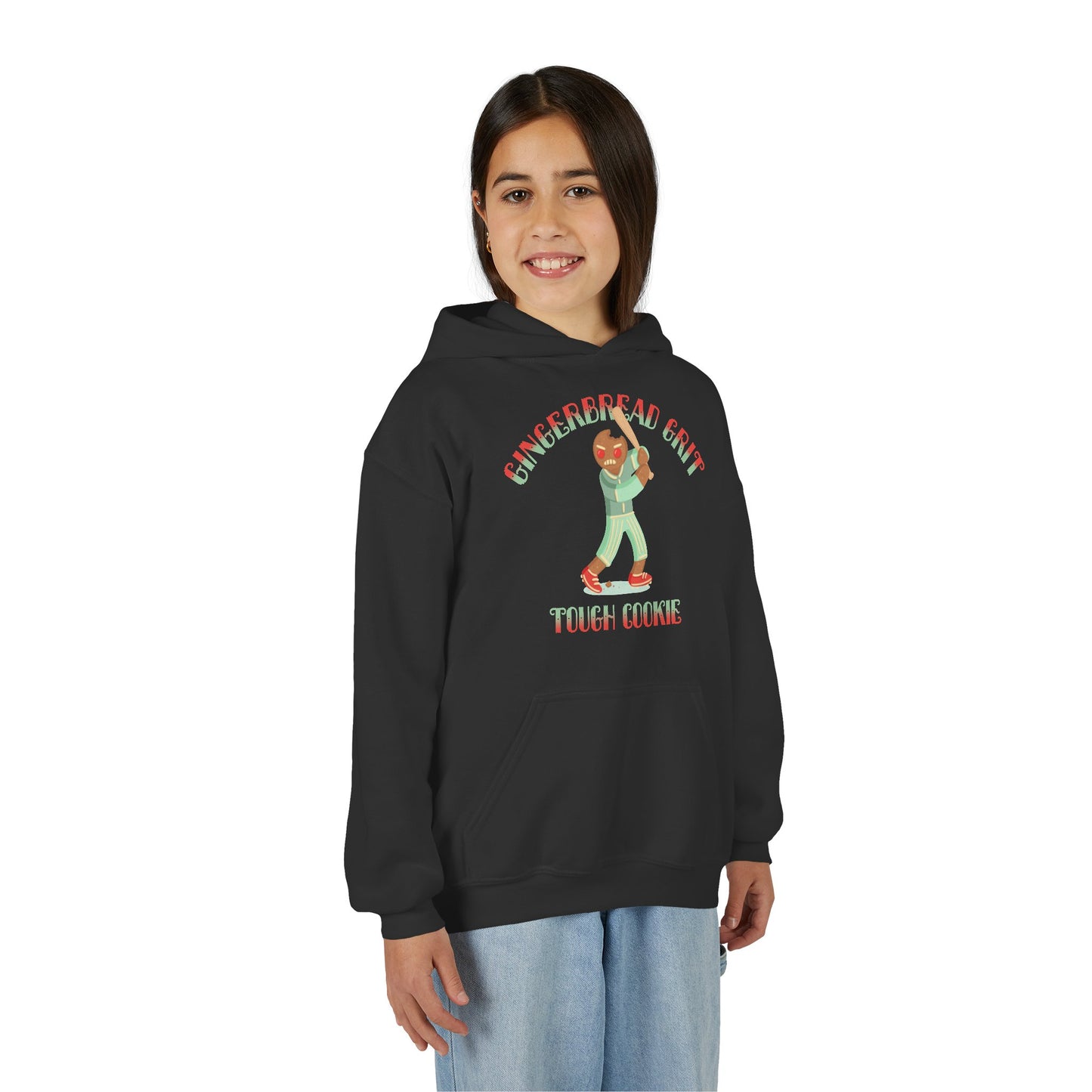 GINGERBREAD GRIT Youth Hoodie — SLEIGH SQUAD Collection