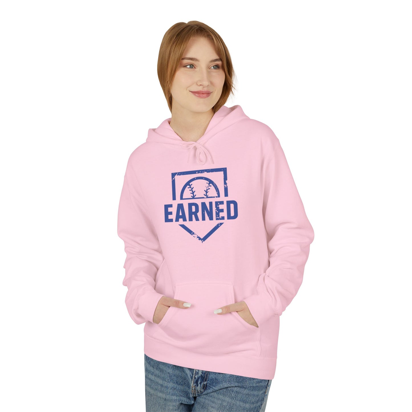 EARNED Logo Hoodie (Blue Font)