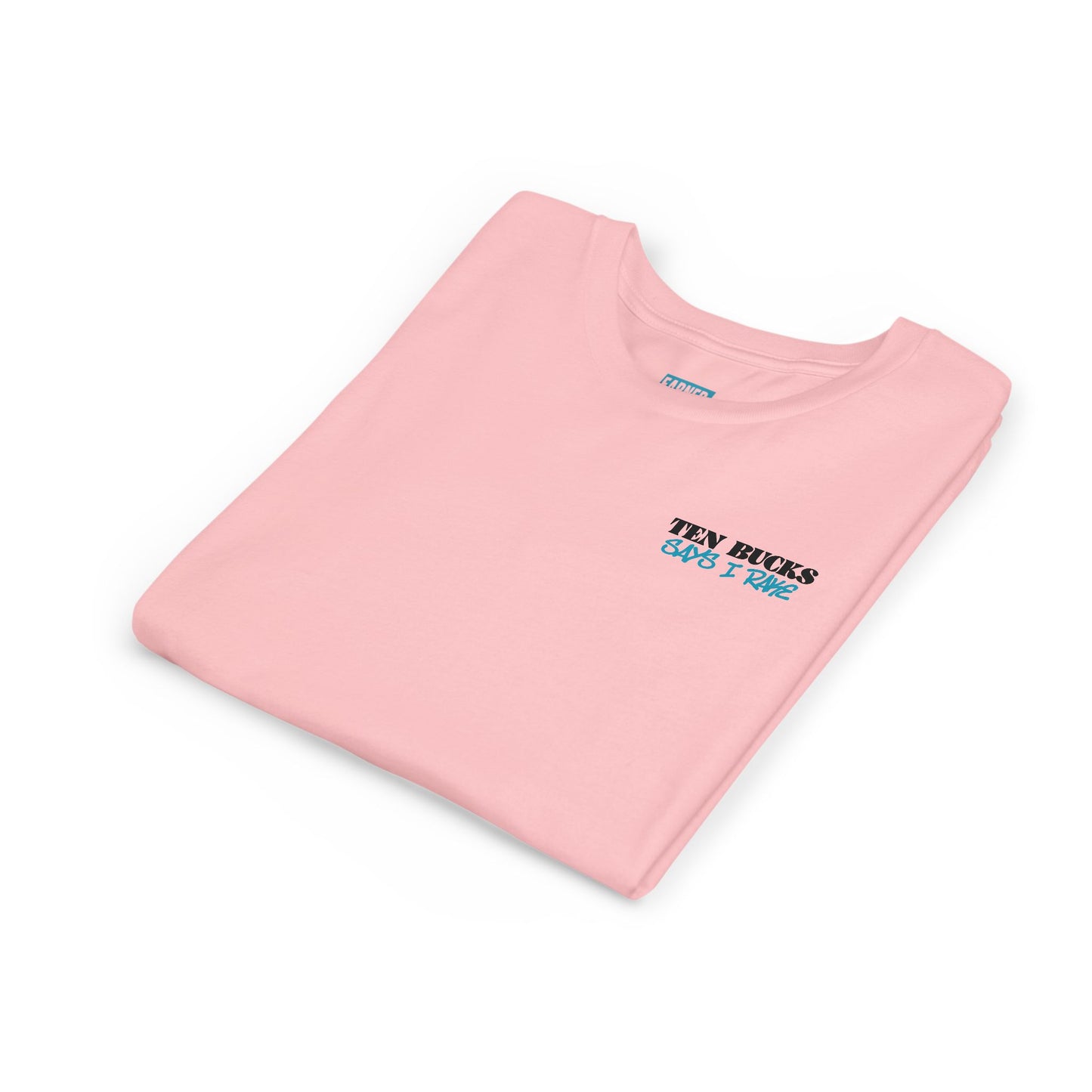 TEN BUCKS SAYS I RAKE Youth Tee (Blue Logo)