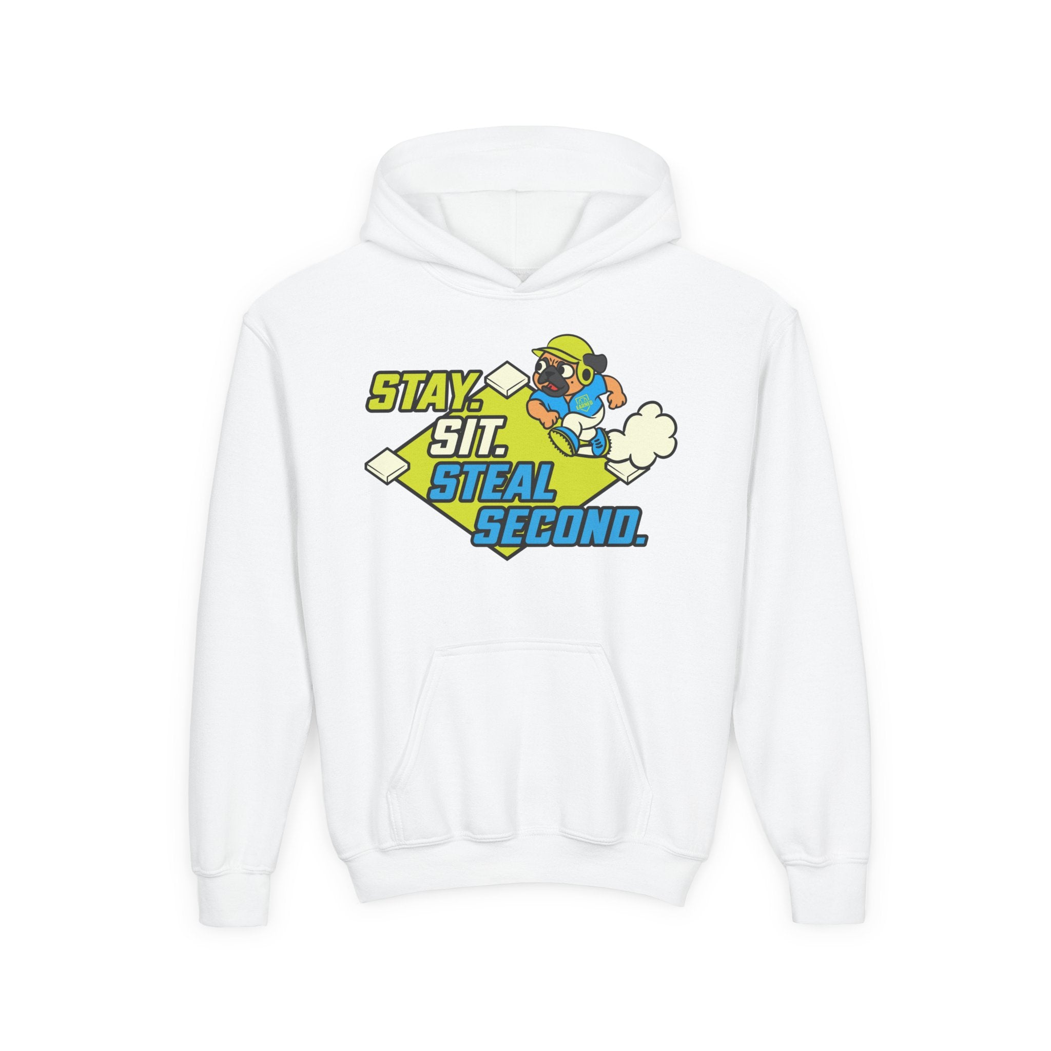 SIT. STAY. STEAL SECOND. Youth Hoodie - BARK PARK Collection