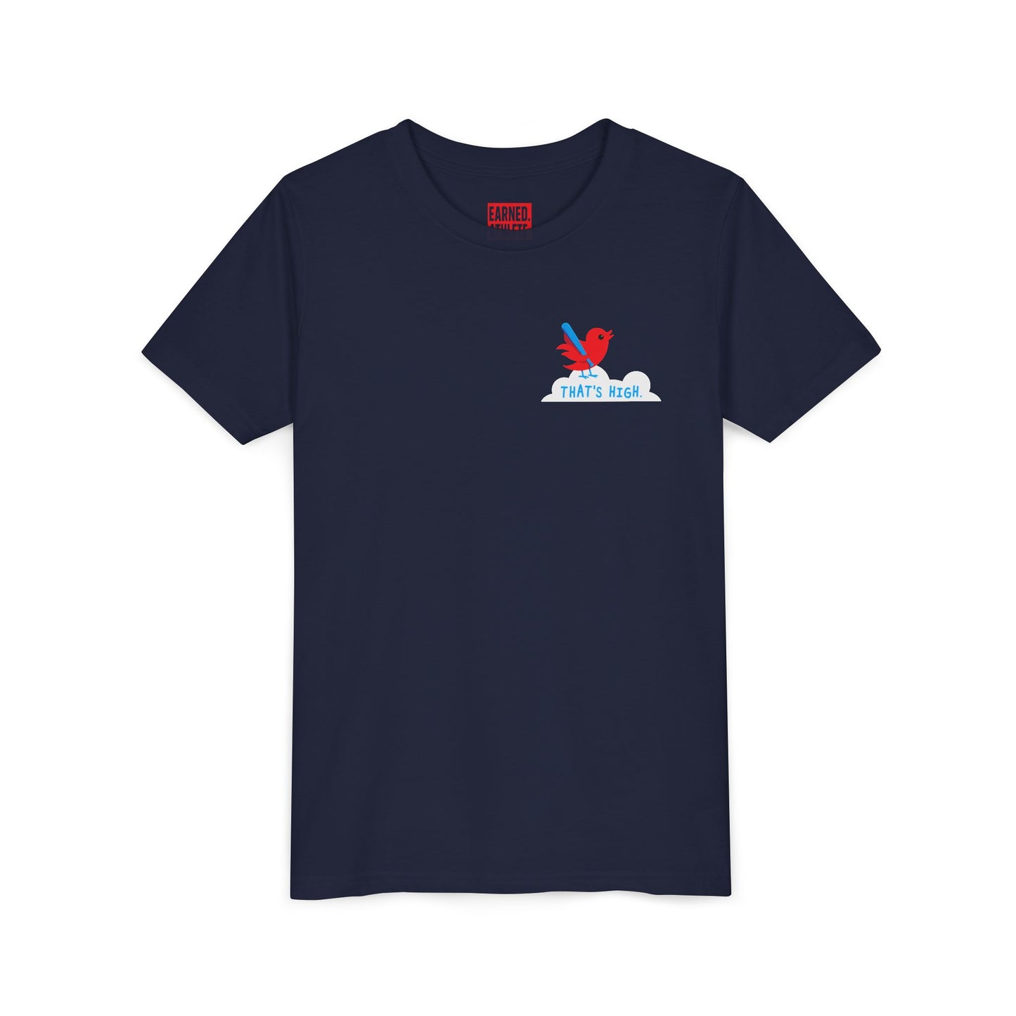 THAT'S HIGH Youth Tee (Red Bird) - Dugout Collection