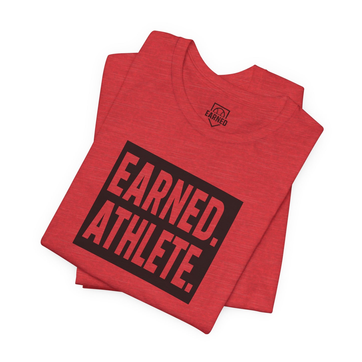 EARNED. ATHLETE. Logo Tee (Black Font)