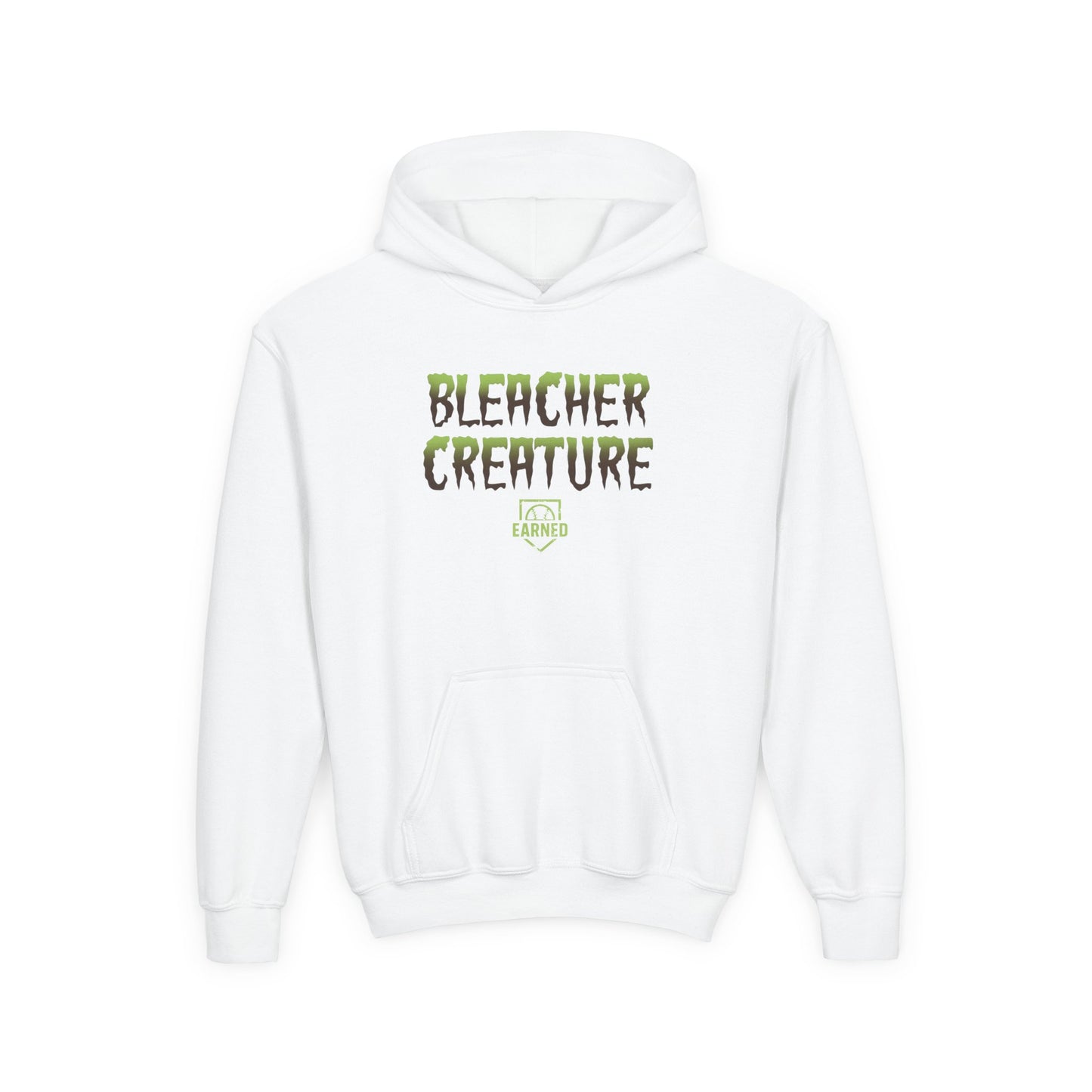 BLEACHER CREATURE Youth Hoodie (Green Halloween Logo)