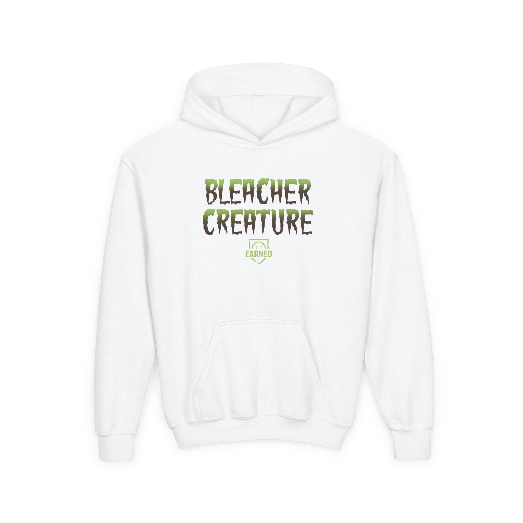 BLEACHER CREATURE Youth Hoodie (Green Halloween Logo)