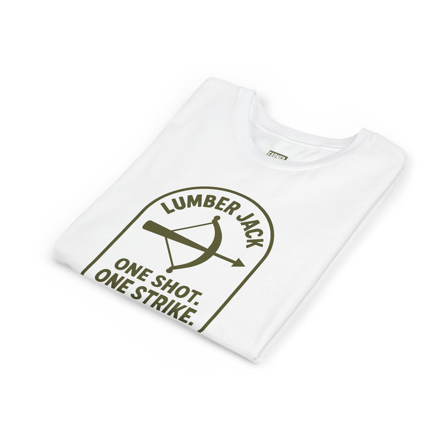 ONE SHOT. ONE STRIKE. Youth Tee – LUMBER JACK Collection