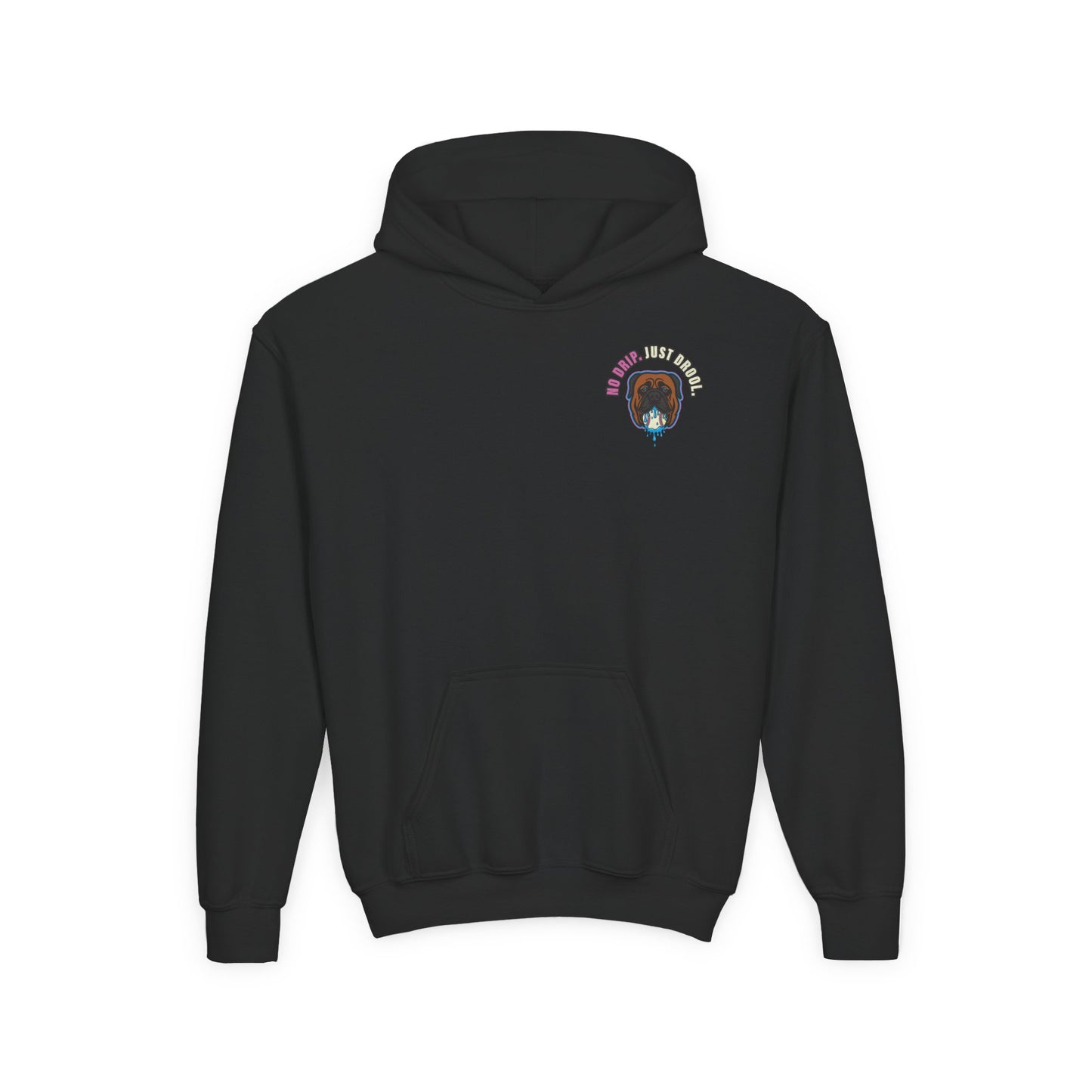 NO DRIP. JUST DROOL. Youth Hoodie - BARK PARK Collection