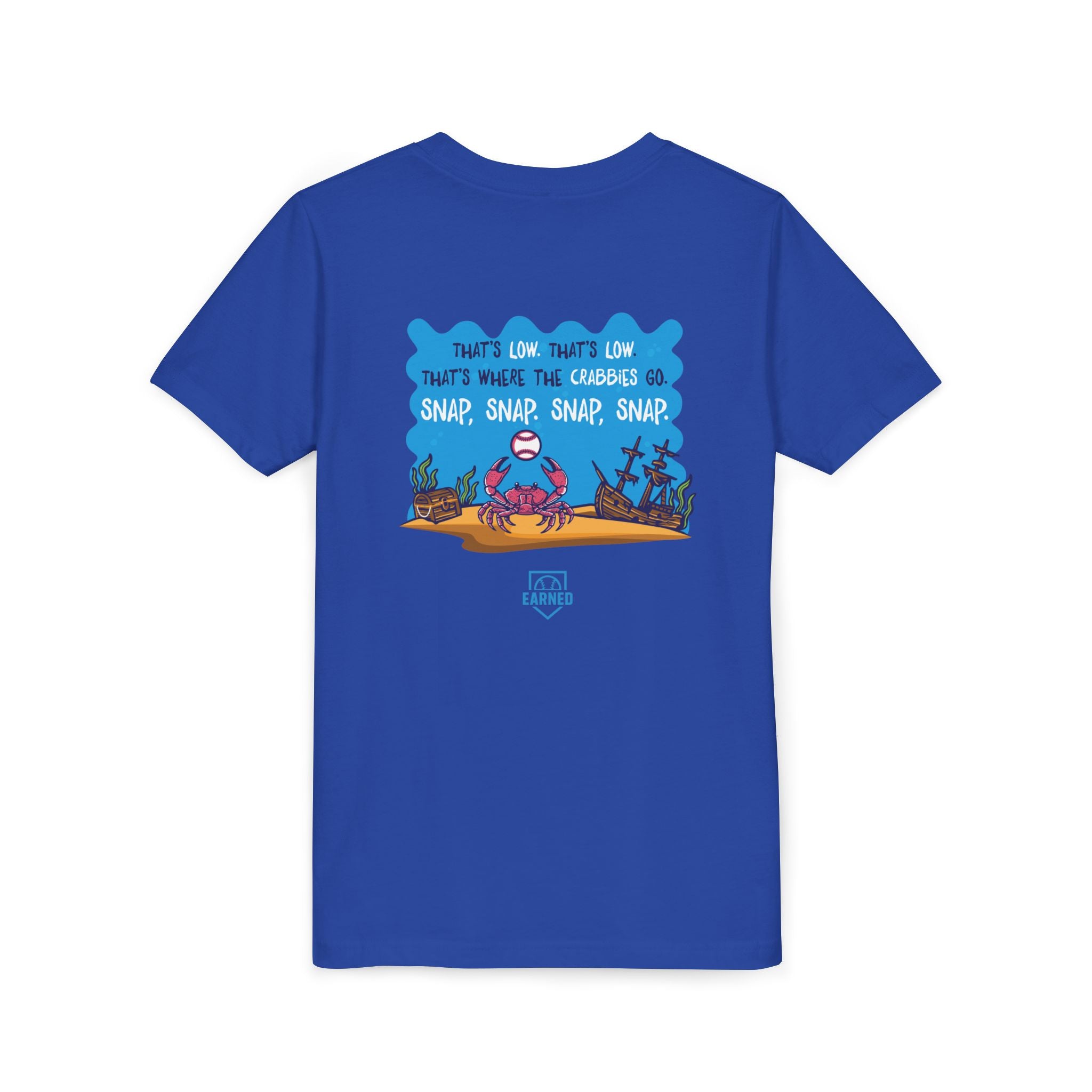 THAT'S LOW CRABBY Youth Tee - DUGOUT CHANT Collection