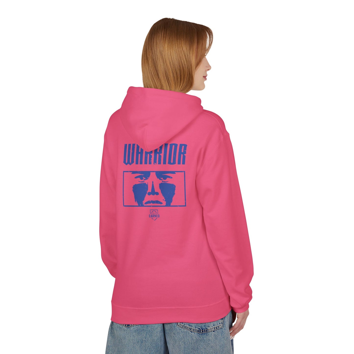 EYE BLACK NATION / WARRIOR Hoodie (Blue Font)