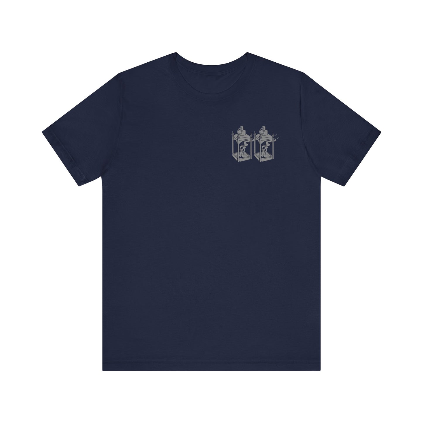 ONE IF BY LAND, TWO IF IT'S A DOUBLE Tee (Gray Font)