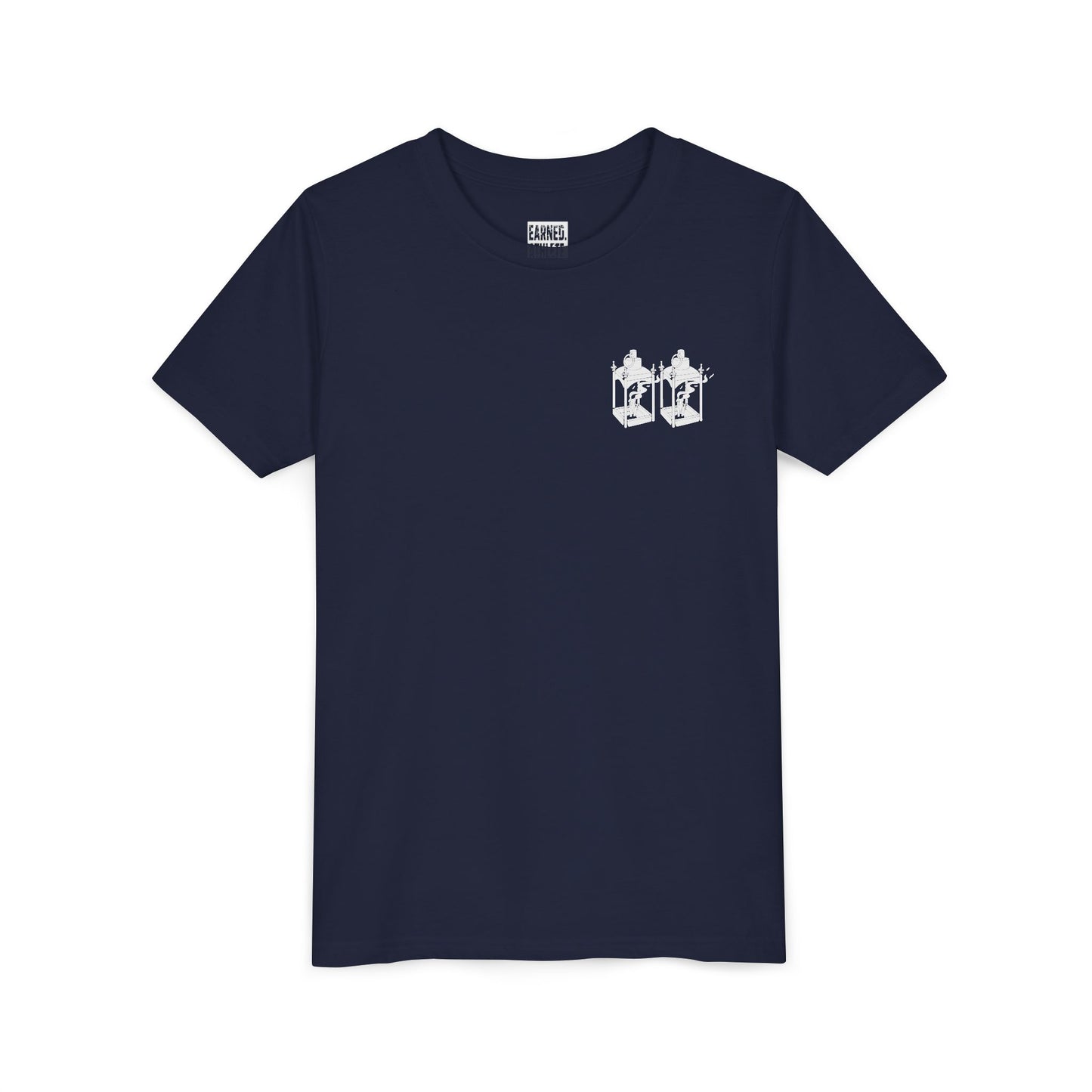 ONE IF BY LAND, TWO IF IT'S A DOUBLE Youth Tee (Paul Revere White)