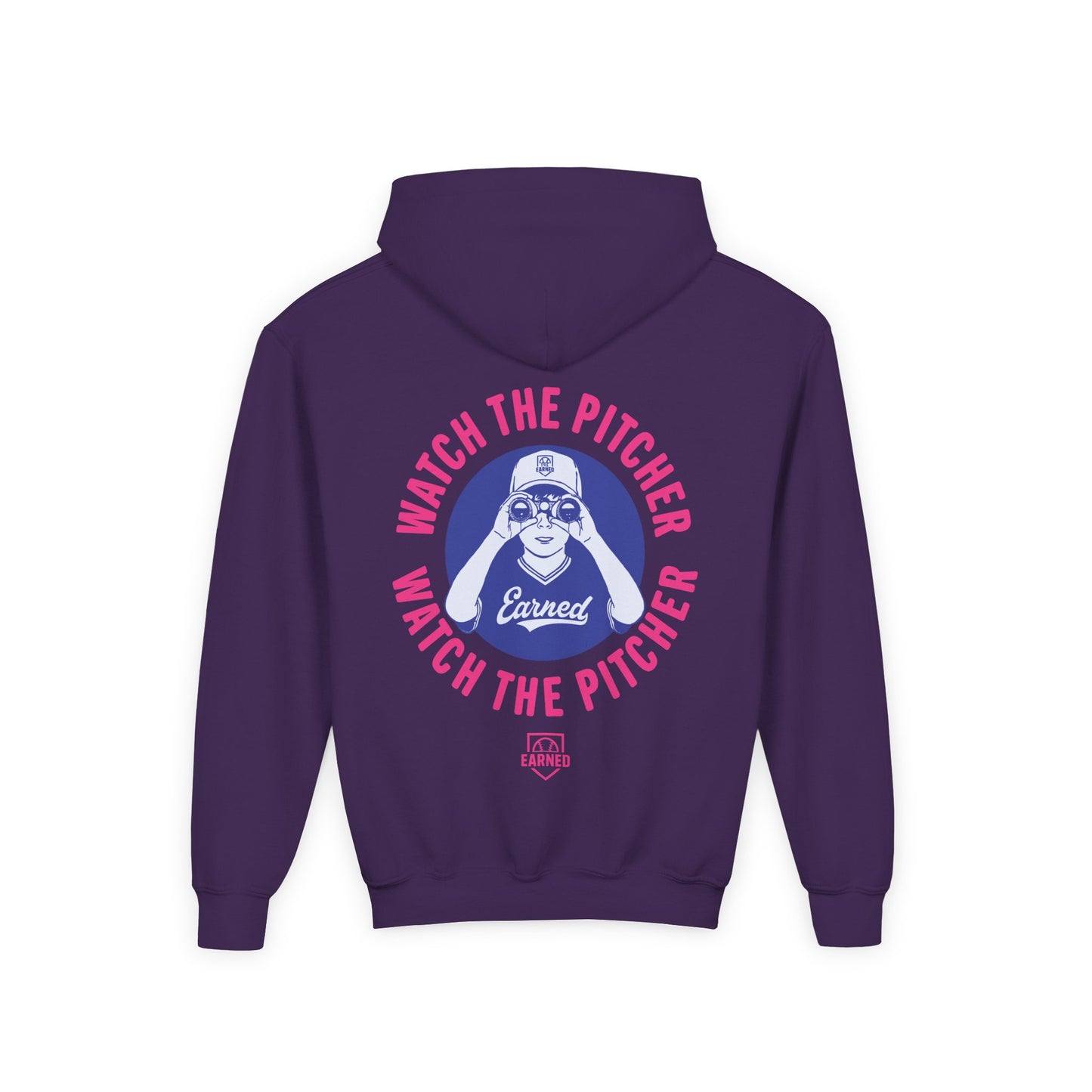 WATCH THE PITCHER Youth Hoodie - DUGOUT CHANT Collection