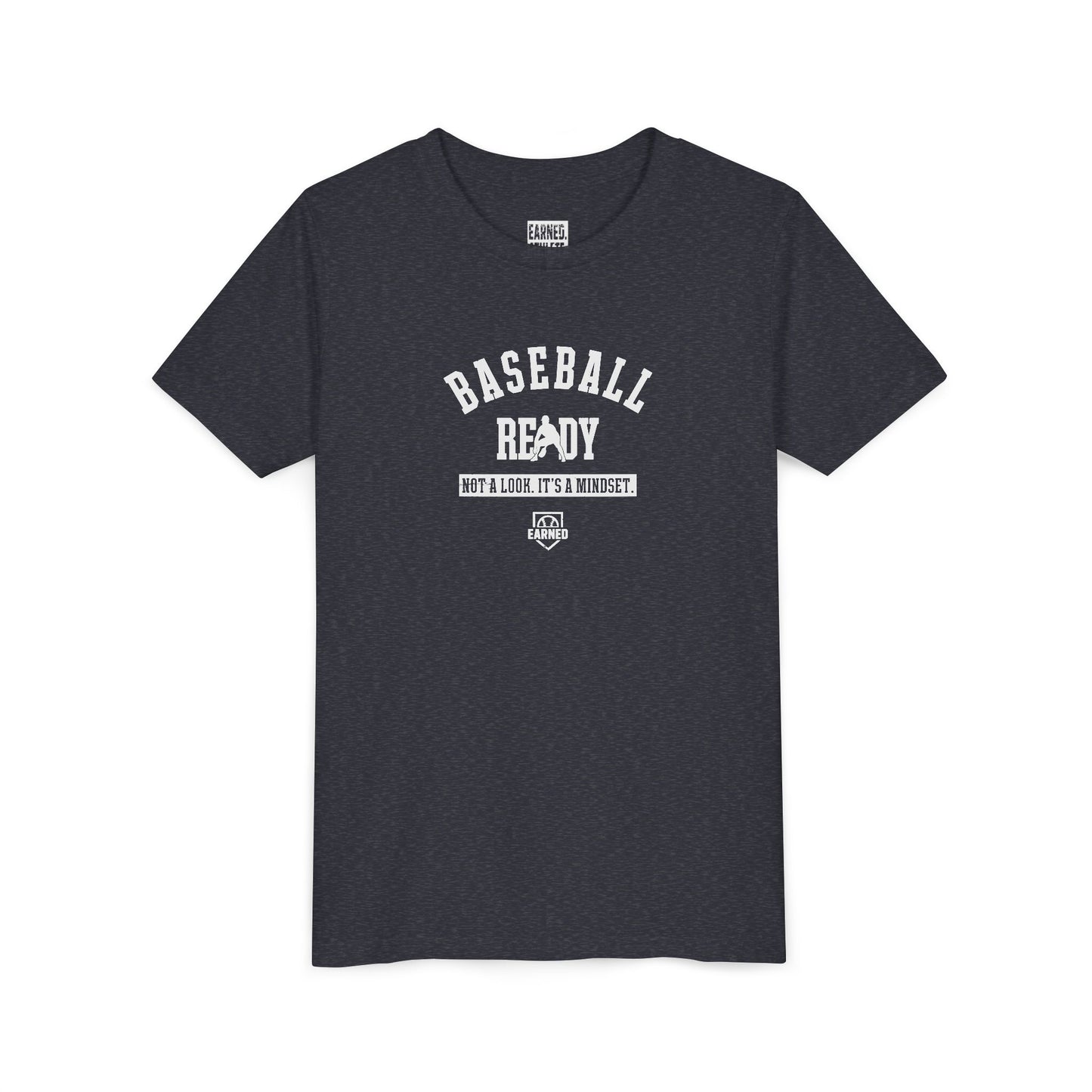 BASEBALL READY Youth Tee (White Font)