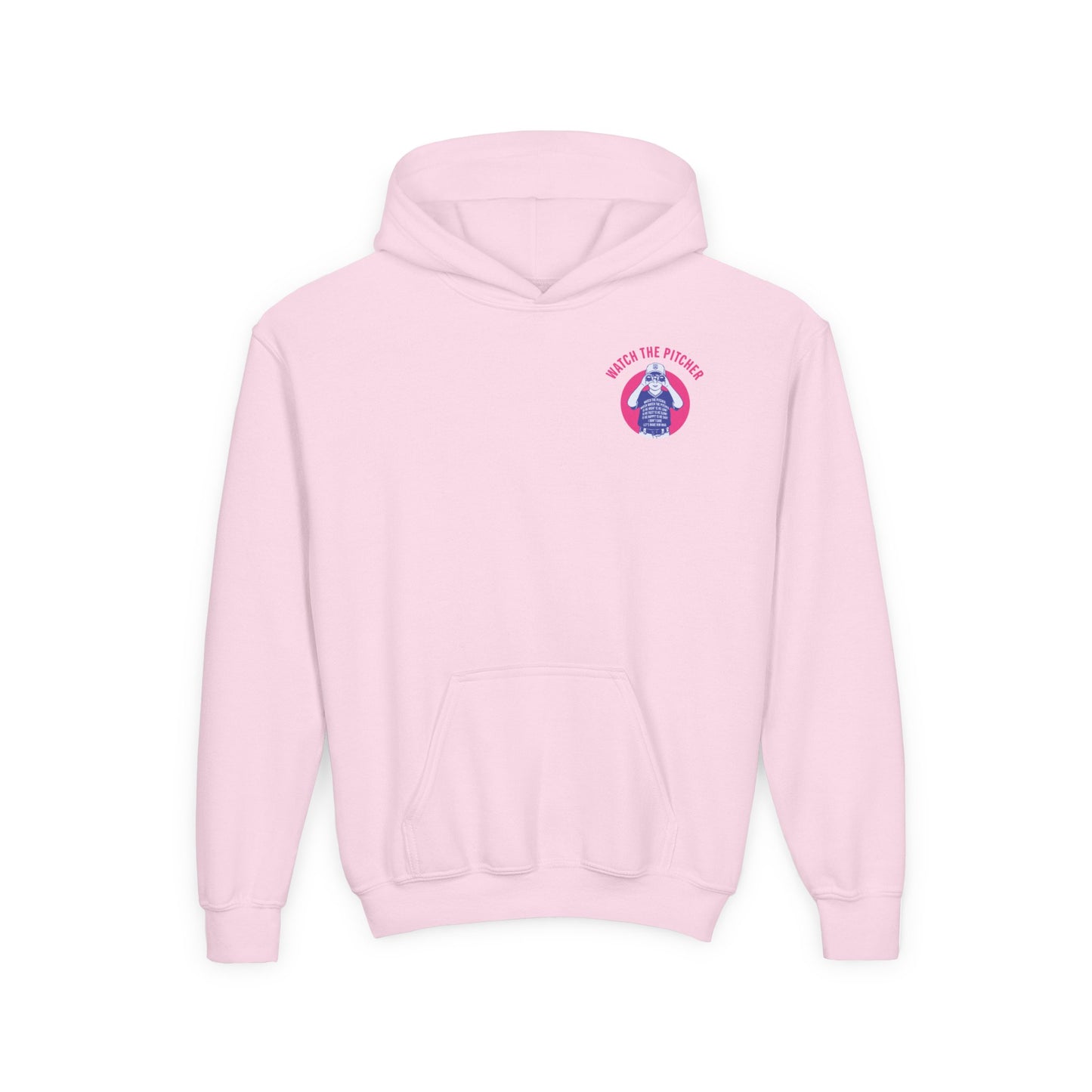 WATCH THE PITCHER Youth Hoodie - DUGOUT CHANT Collection