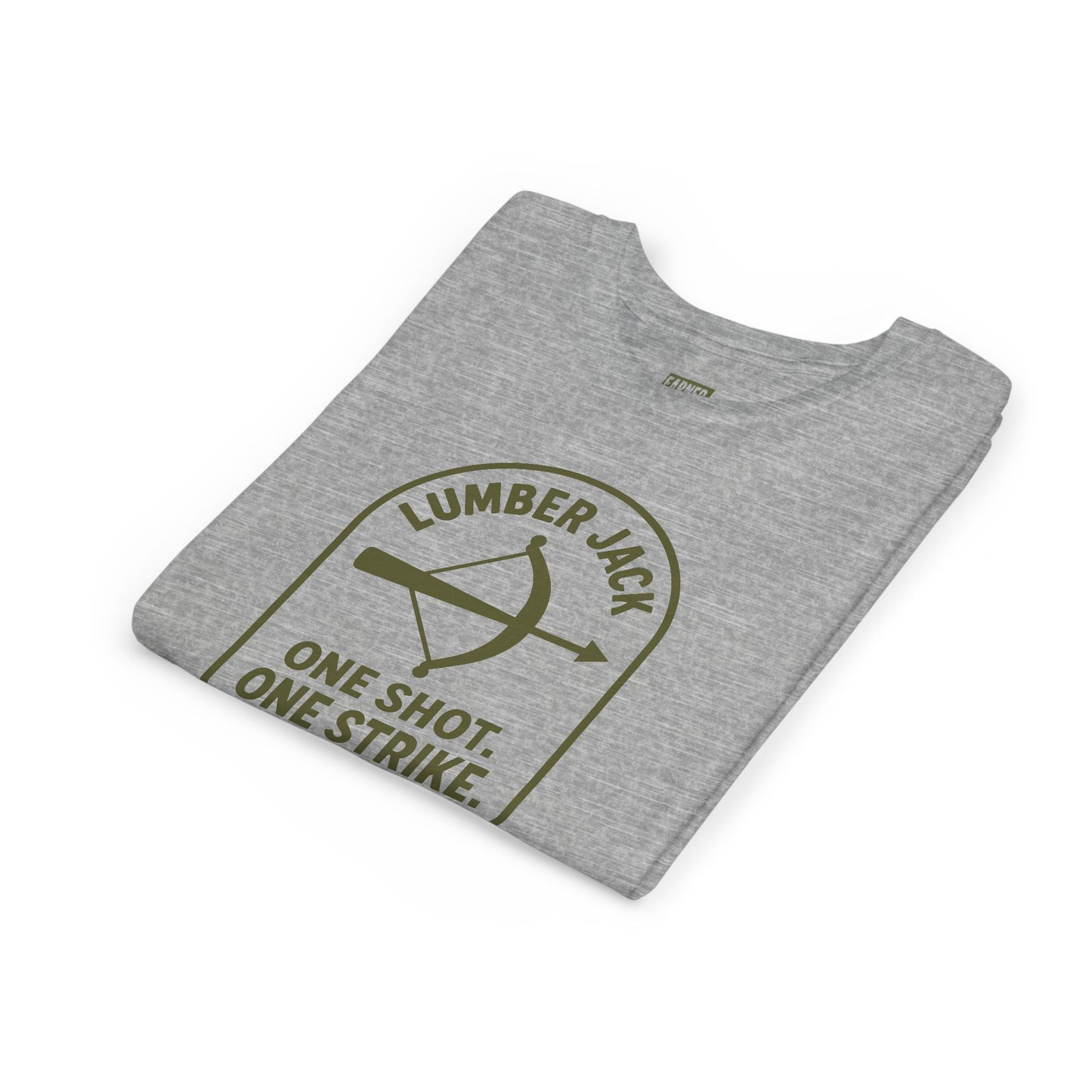 ONE SHOT. ONE STRIKE. Youth Tee – LUMBER JACK Collection