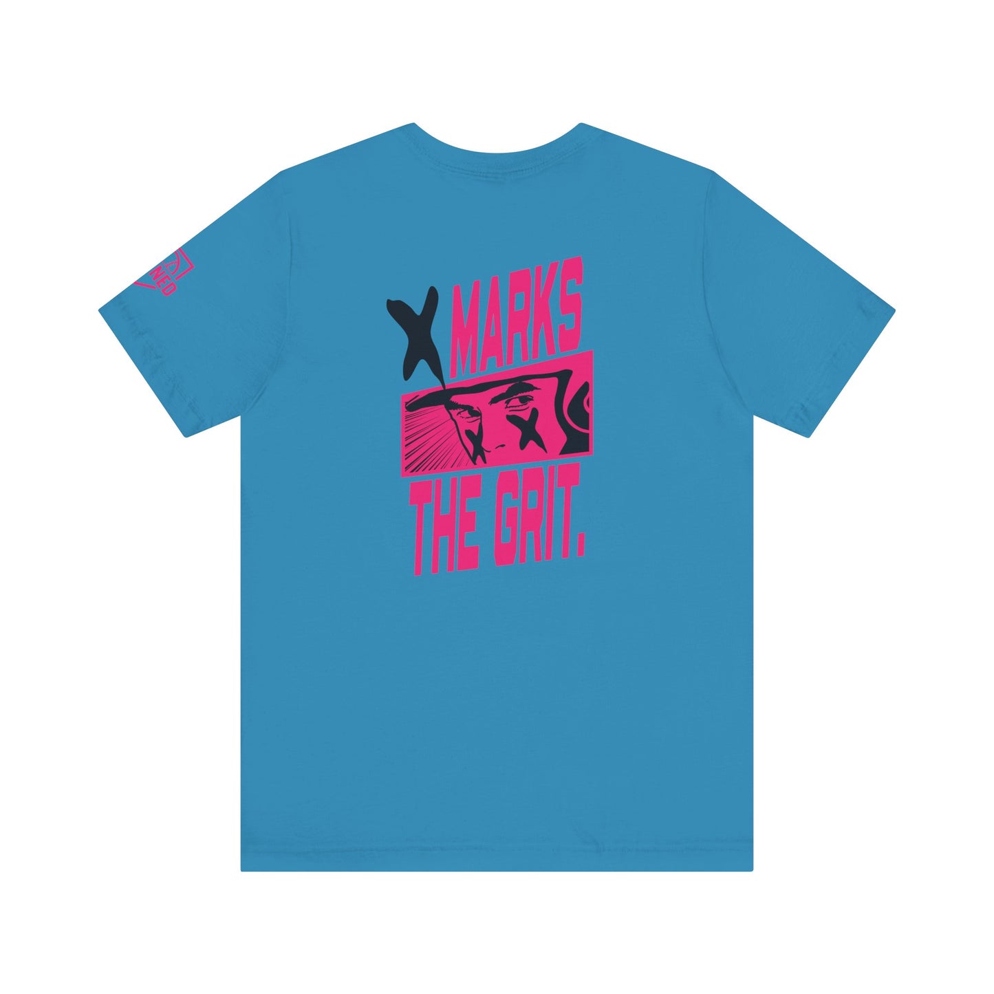 X MARKS THE GRIT Tee (Black X, Pink font)