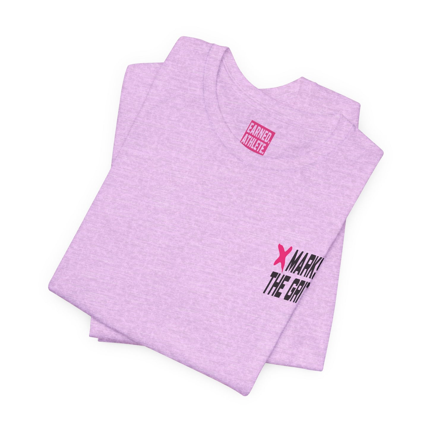 X MARKS THE GRIT Tee (Pink X, Black Font)