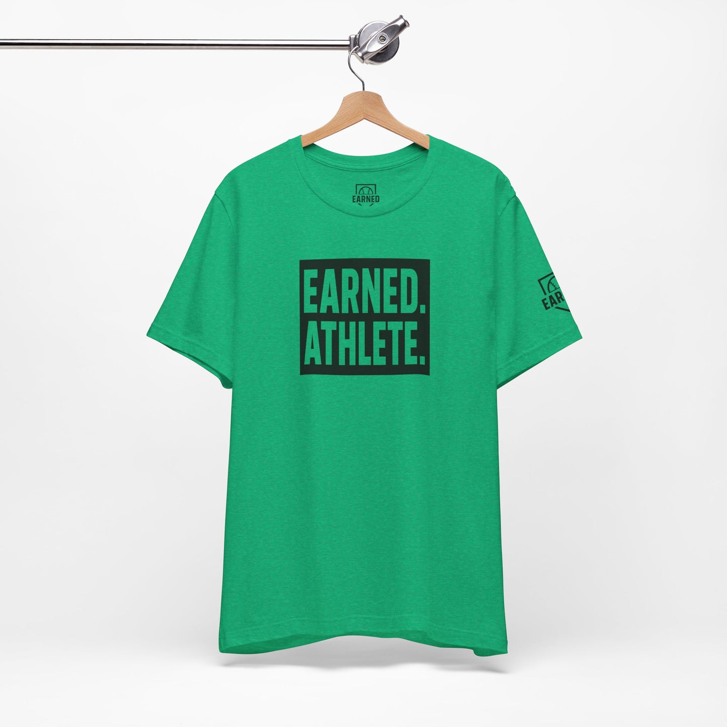 EARNED. ATHLETE. Logo Tee (Black Font)
