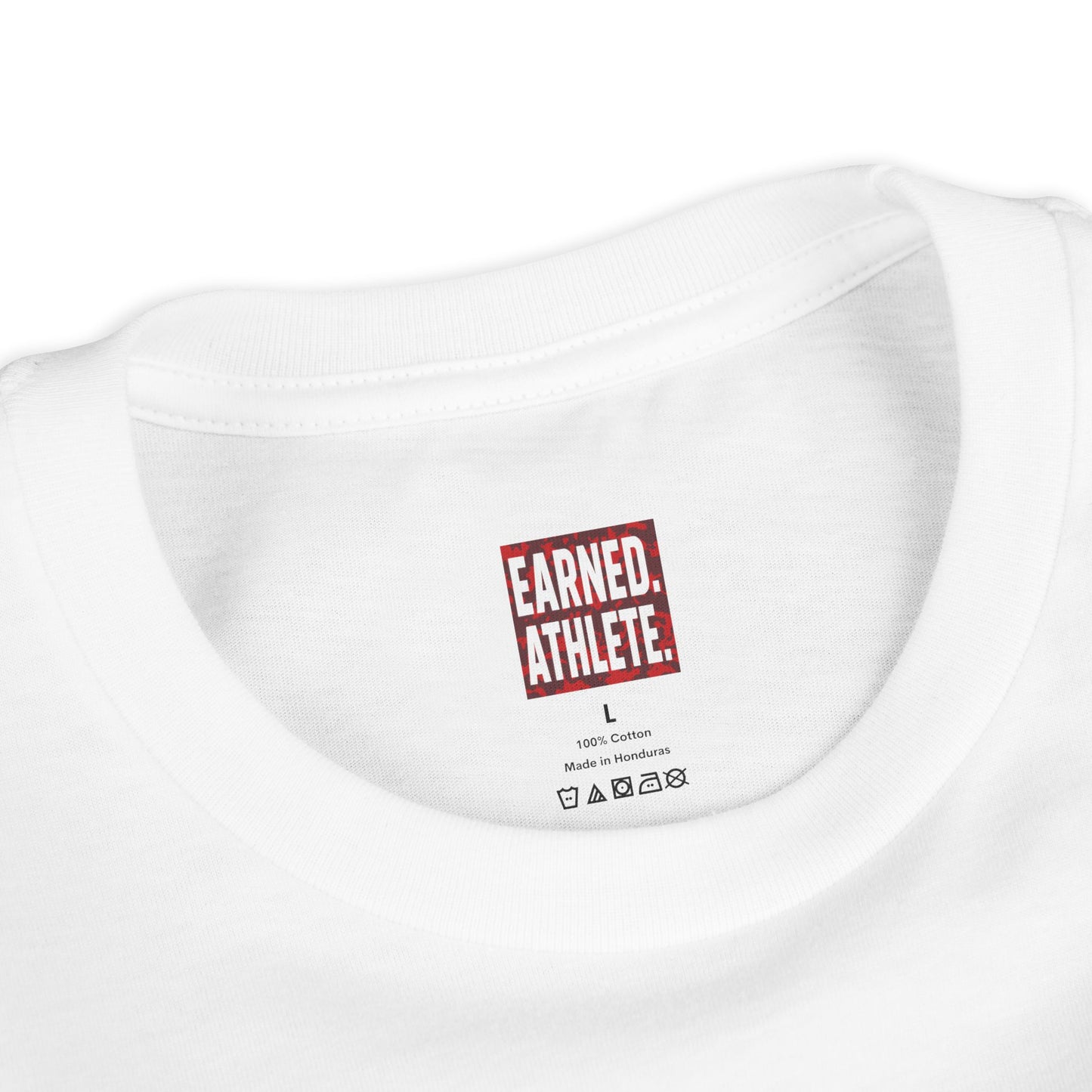 SHOWING UP ADDS UP Youth Tee (Red Camo Font)