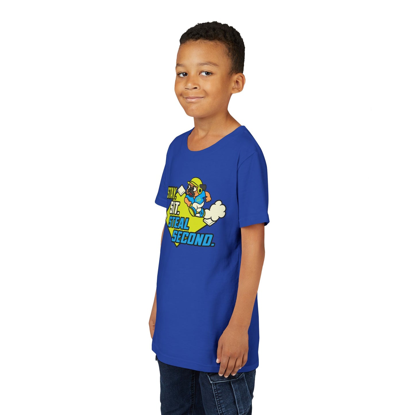 SIT. STAY. STEAL SECOND. Youth Tee - BARK PARK Collection