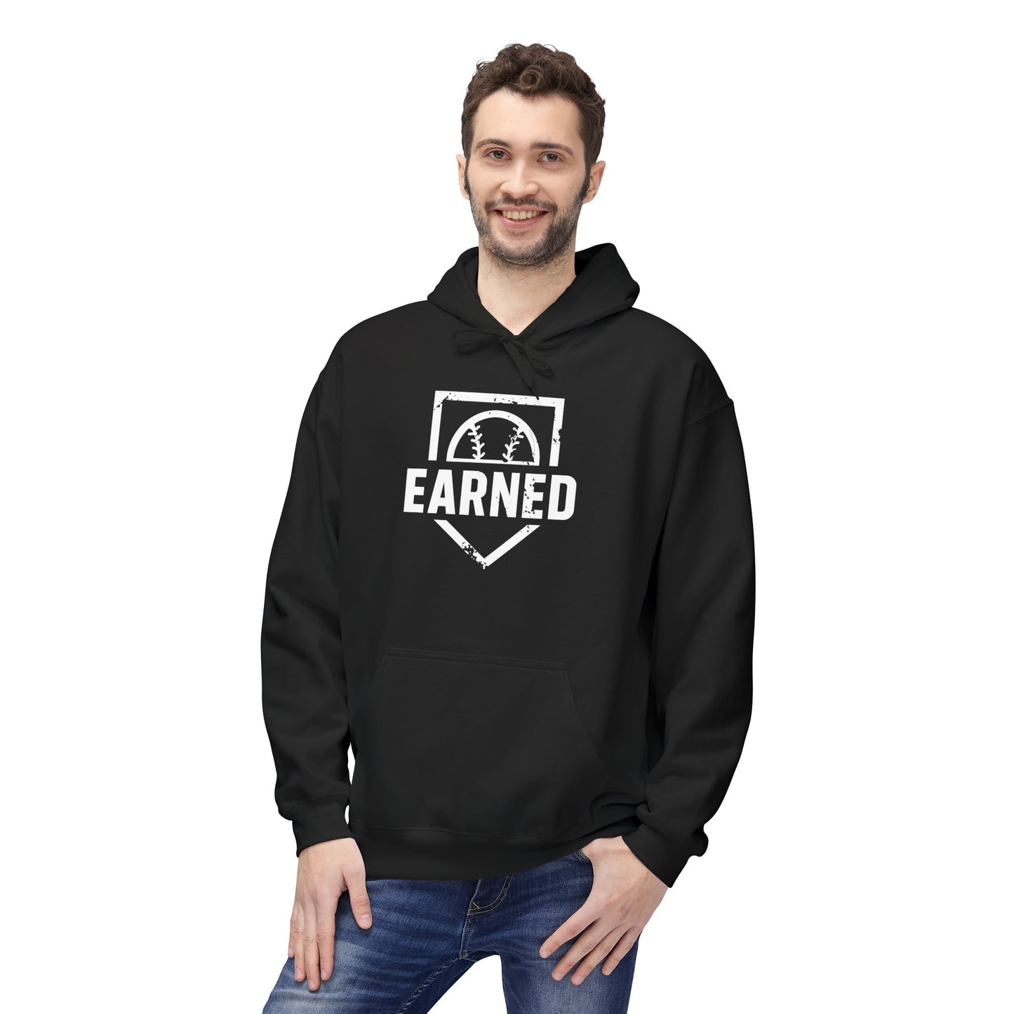 EARNED Logo Hoodie (White Font)