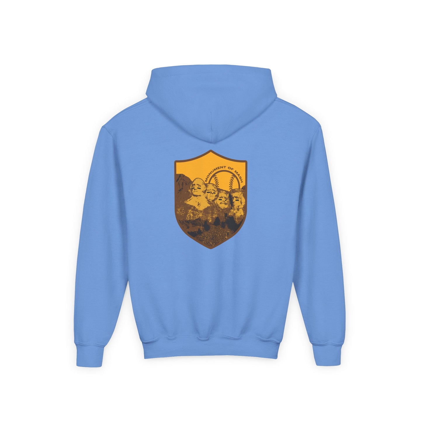 MONUMENT OF MASH Youth Hoodie (Gold & Brown) - AMERICA 250 Collection