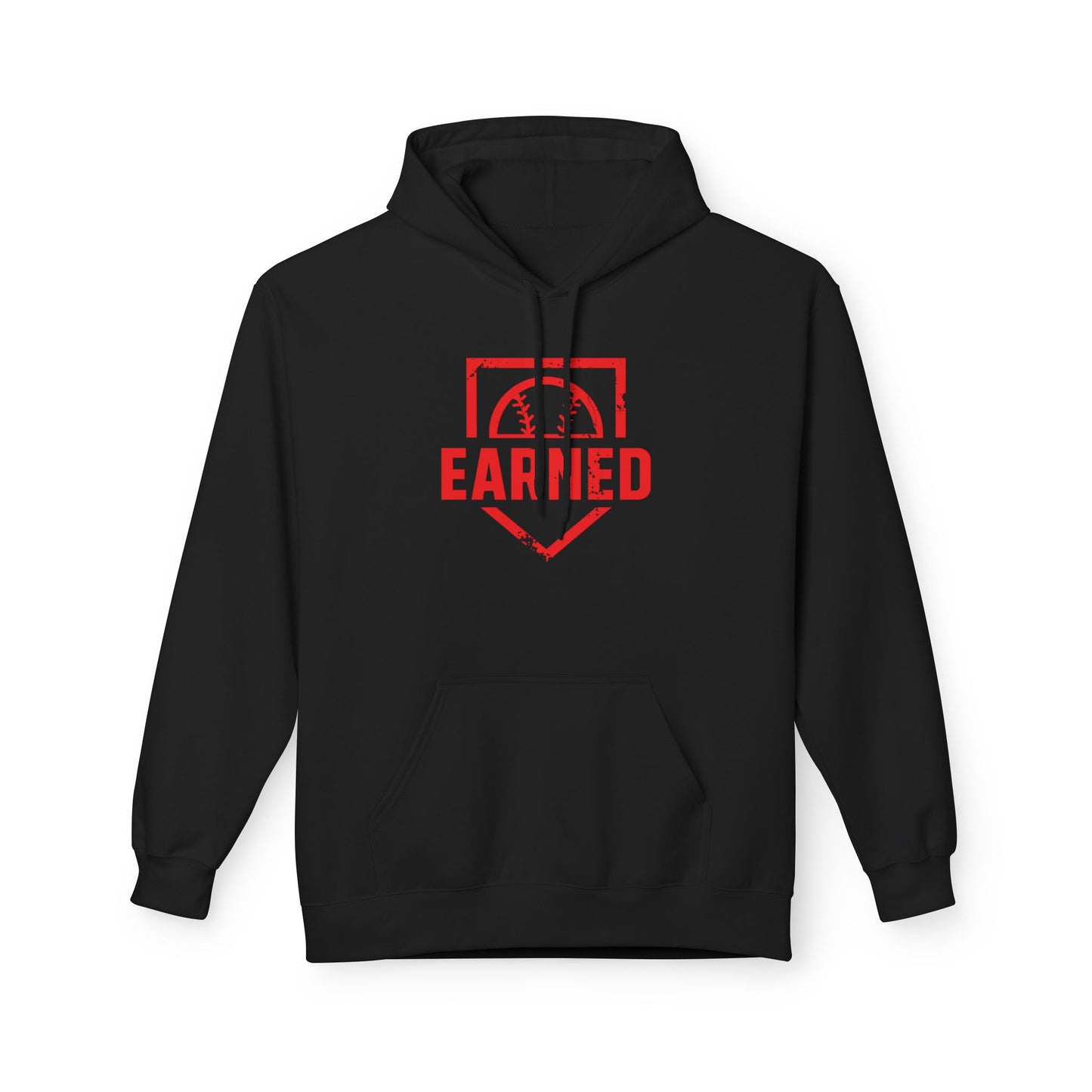 EARNED Logo Hoodie (Red Font)