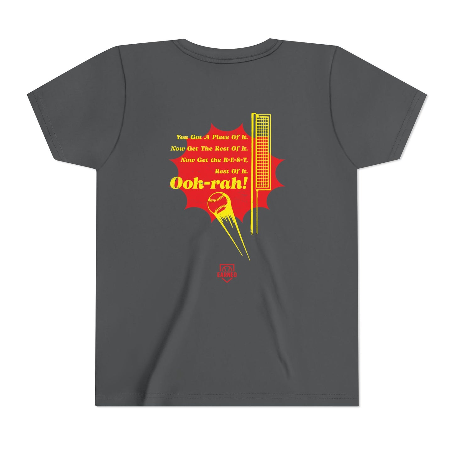 PIECE OF IT Youth Tee (Red Logo) - DUGOUT CHANT Collection